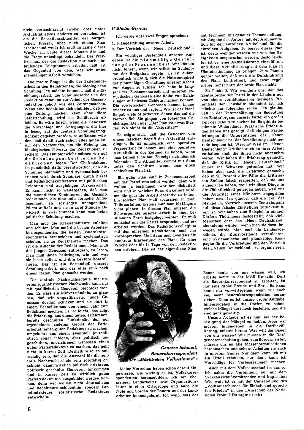Neuer Weg (NW), Halbmonatsschrift für aktuelle Fragen der Arbeiterbewegung [Zentralkomitee (ZK) Sozialistische Einheitspartei Deutschlands (SED)], 5. Jahrgang [Deutsche Demokratische Republik (DDR)] 1950, Heft 5/8 (NW ZK SED DDR 1950, H. 5/8)