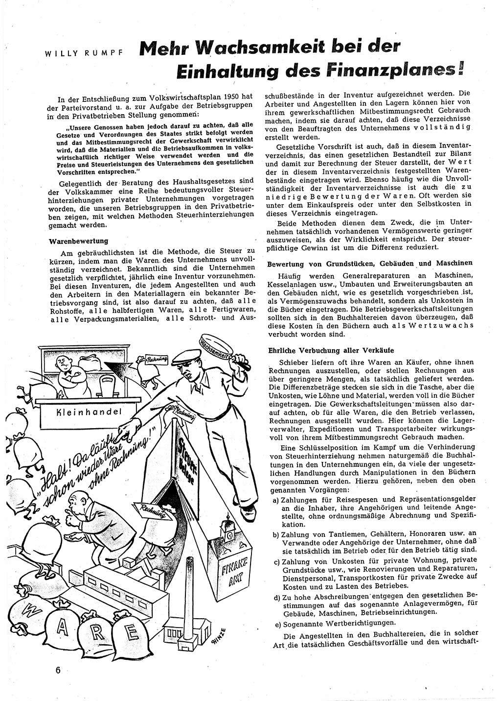 Neuer Weg (NW), Halbmonatsschrift für aktuelle Fragen der Arbeiterbewegung [Zentralkomitee (ZK) Sozialistische Einheitspartei Deutschlands (SED)], 5. Jahrgang [Deutsche Demokratische Republik (DDR)] 1950, Heft 6/6 (NW ZK SED DDR 1950, H. 6/6)