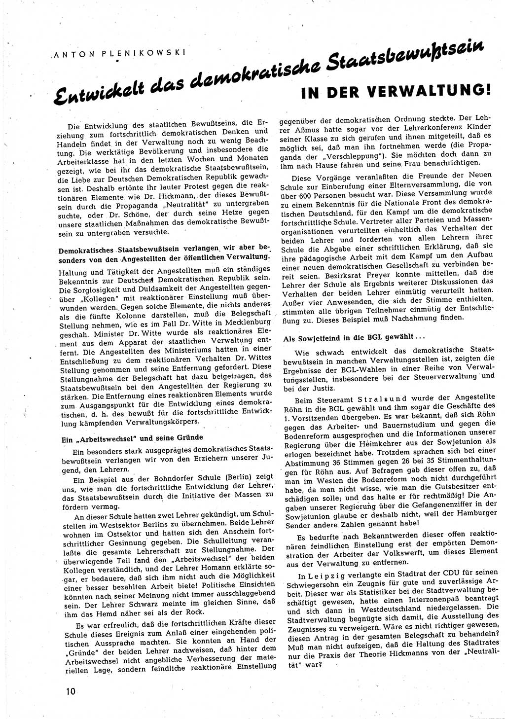 Neuer Weg (NW), Halbmonatsschrift für aktuelle Fragen der Arbeiterbewegung [Zentralkomitee (ZK) Sozialistische Einheitspartei Deutschlands (SED)], 5. Jahrgang [Deutsche Demokratische Republik (DDR)] 1950, Heft 6/10 (NW ZK SED DDR 1950, H. 6/10)