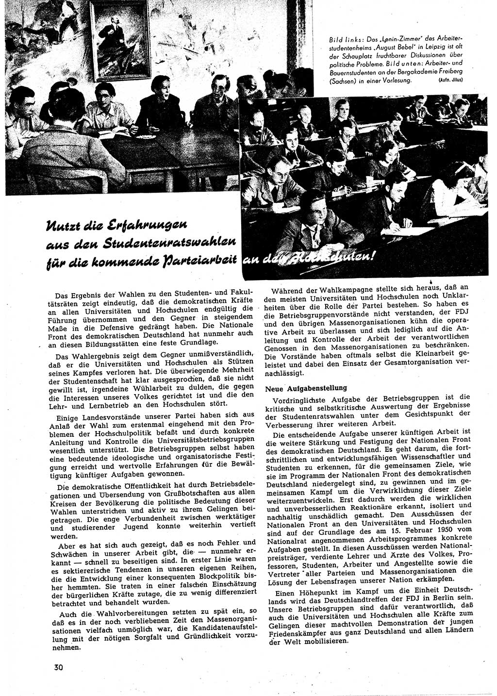 Neuer Weg (NW), Halbmonatsschrift für aktuelle Fragen der Arbeiterbewegung [Zentralkomitee (ZK) Sozialistische Einheitspartei Deutschlands (SED)], 5. Jahrgang [Deutsche Demokratische Republik (DDR)] 1950, Heft 6/30 (NW ZK SED DDR 1950, H. 6/30)