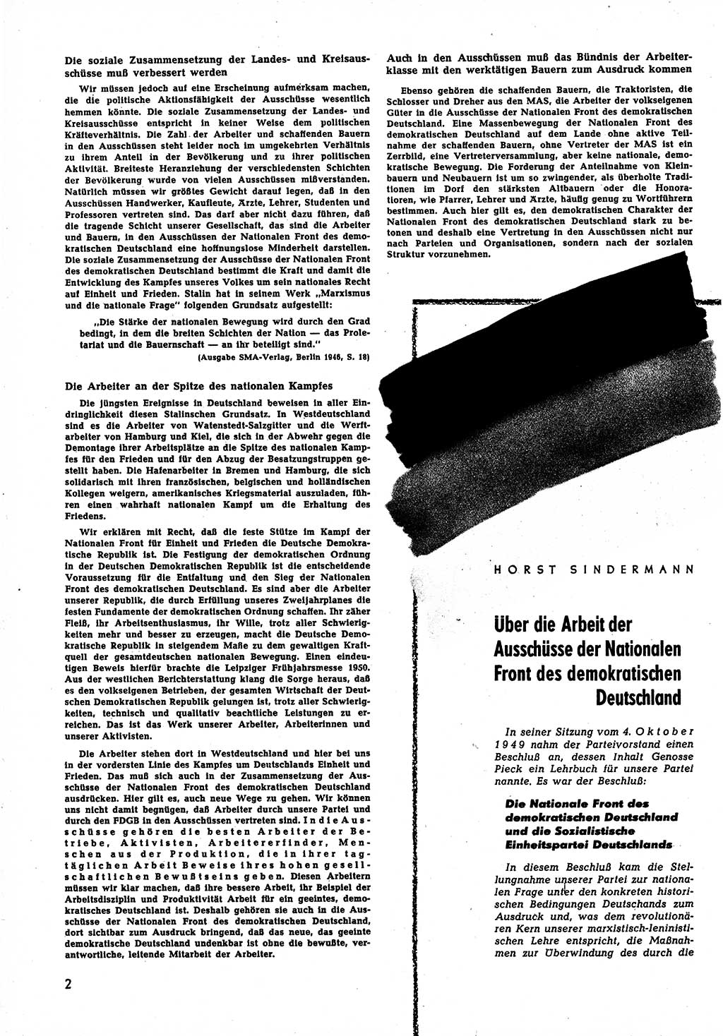 Neuer Weg (NW), Halbmonatsschrift für aktuelle Fragen der Arbeiterbewegung [Zentralkomitee (ZK) Sozialistische Einheitspartei Deutschlands (SED)], 5. Jahrgang [Deutsche Demokratische Republik (DDR)] 1950, Heft 7/2 (NW ZK SED DDR 1950, H. 7/2)