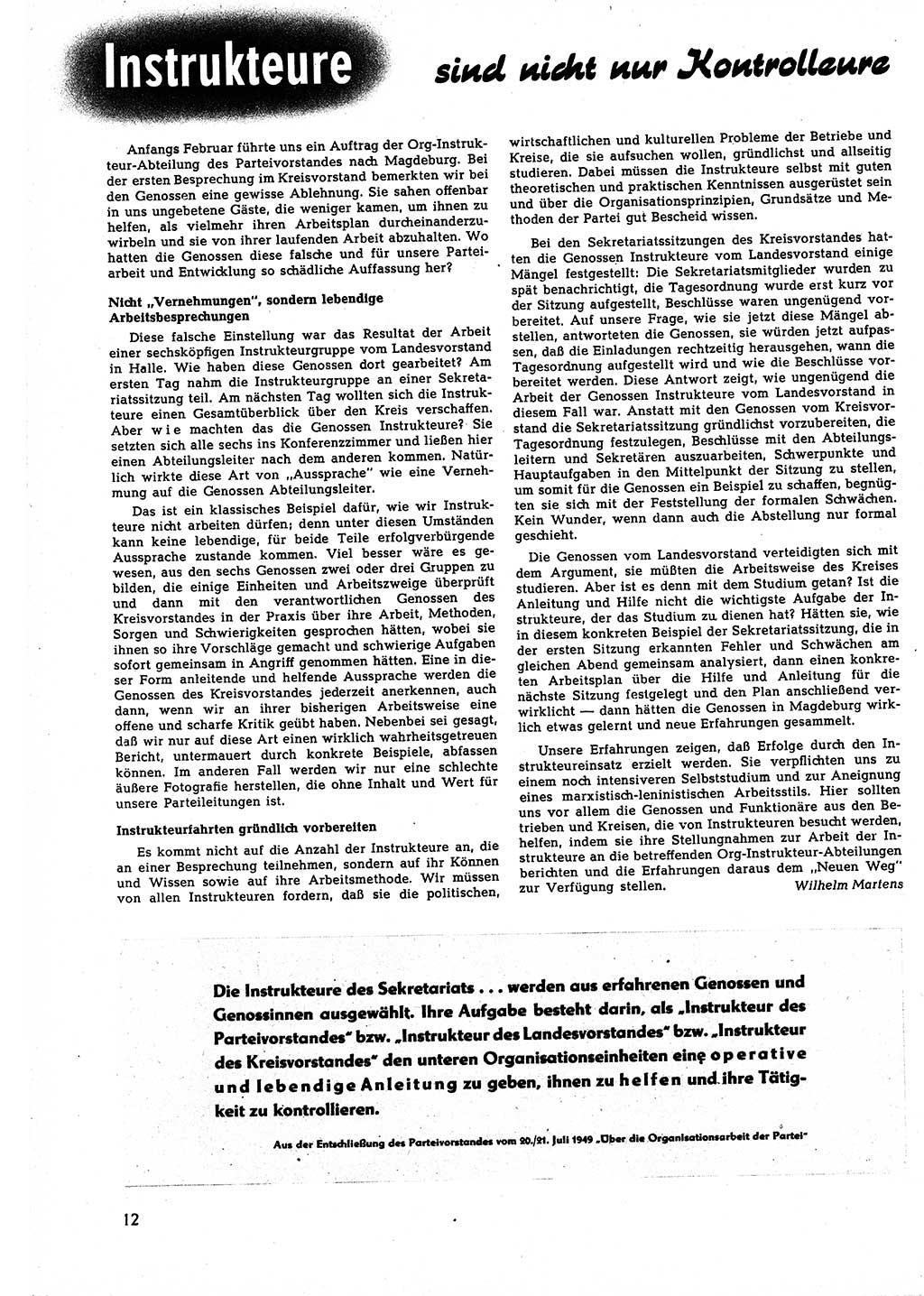 Neuer Weg (NW), Halbmonatsschrift für aktuelle Fragen der Arbeiterbewegung [Zentralkomitee (ZK) Sozialistische Einheitspartei Deutschlands (SED)], 5. Jahrgang [Deutsche Demokratische Republik (DDR)] 1950, Heft 7/12 (NW ZK SED DDR 1950, H. 7/12)