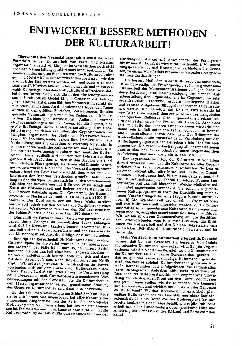 Neuer Weg (NW), Halbmonatsschrift für aktuelle Fragen der Arbeiterbewegung [Zentralkomitee (ZK) Sozialistische Einheitspartei Deutschlands (SED)], 5. Jahrgang [Deutsche Demokratische Republik (DDR)] 1950, Heft 7/21 (NW ZK SED DDR 1950, H. 7/21)