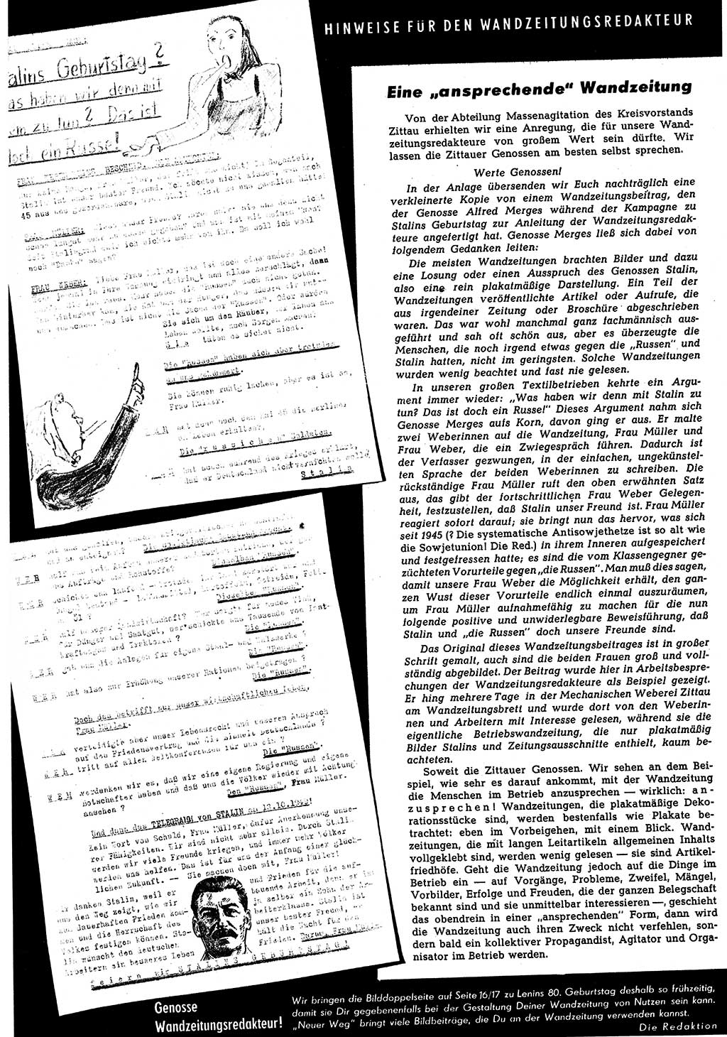 Neuer Weg (NW), Halbmonatsschrift für aktuelle Fragen der Arbeiterbewegung [Zentralkomitee (ZK) Sozialistische Einheitspartei Deutschlands (SED)], 5. Jahrgang [Deutsche Demokratische Republik (DDR)] 1950, Heft 7/30 (NW ZK SED DDR 1950, H. 7/30)