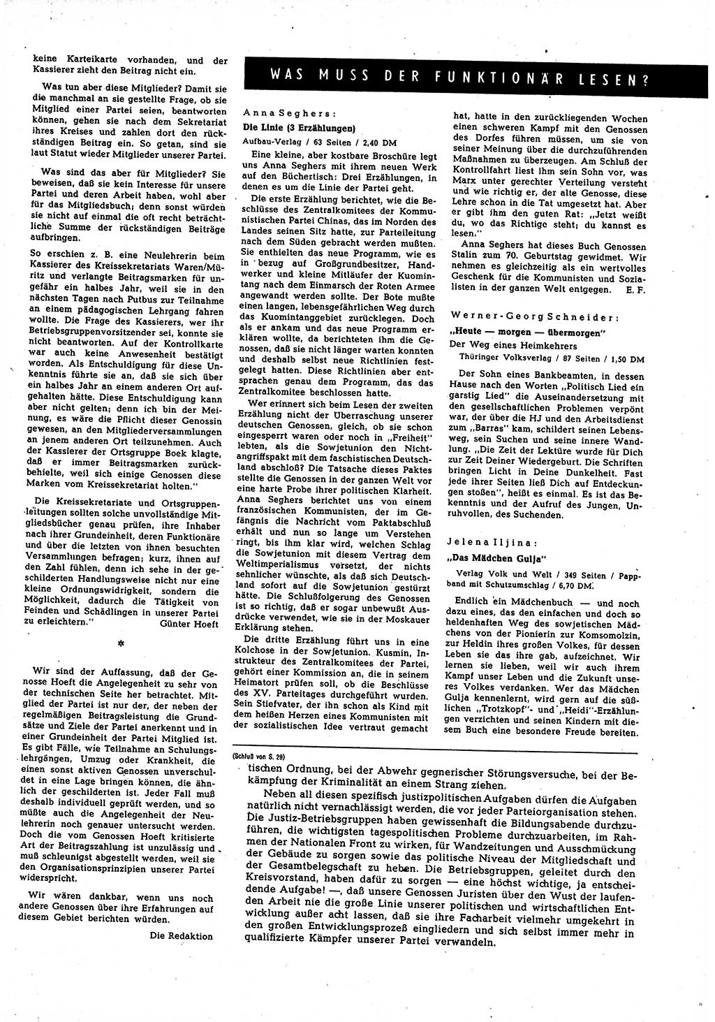 Neuer Weg (NW), Halbmonatsschrift für aktuelle Fragen der Arbeiterbewegung [Zentralkomitee (ZK) Sozialistische Einheitspartei Deutschlands (SED)], 5. Jahrgang [Deutsche Demokratische Republik (DDR)] 1950, Heft 7/33 (NW ZK SED DDR 1950, H. 7/33)