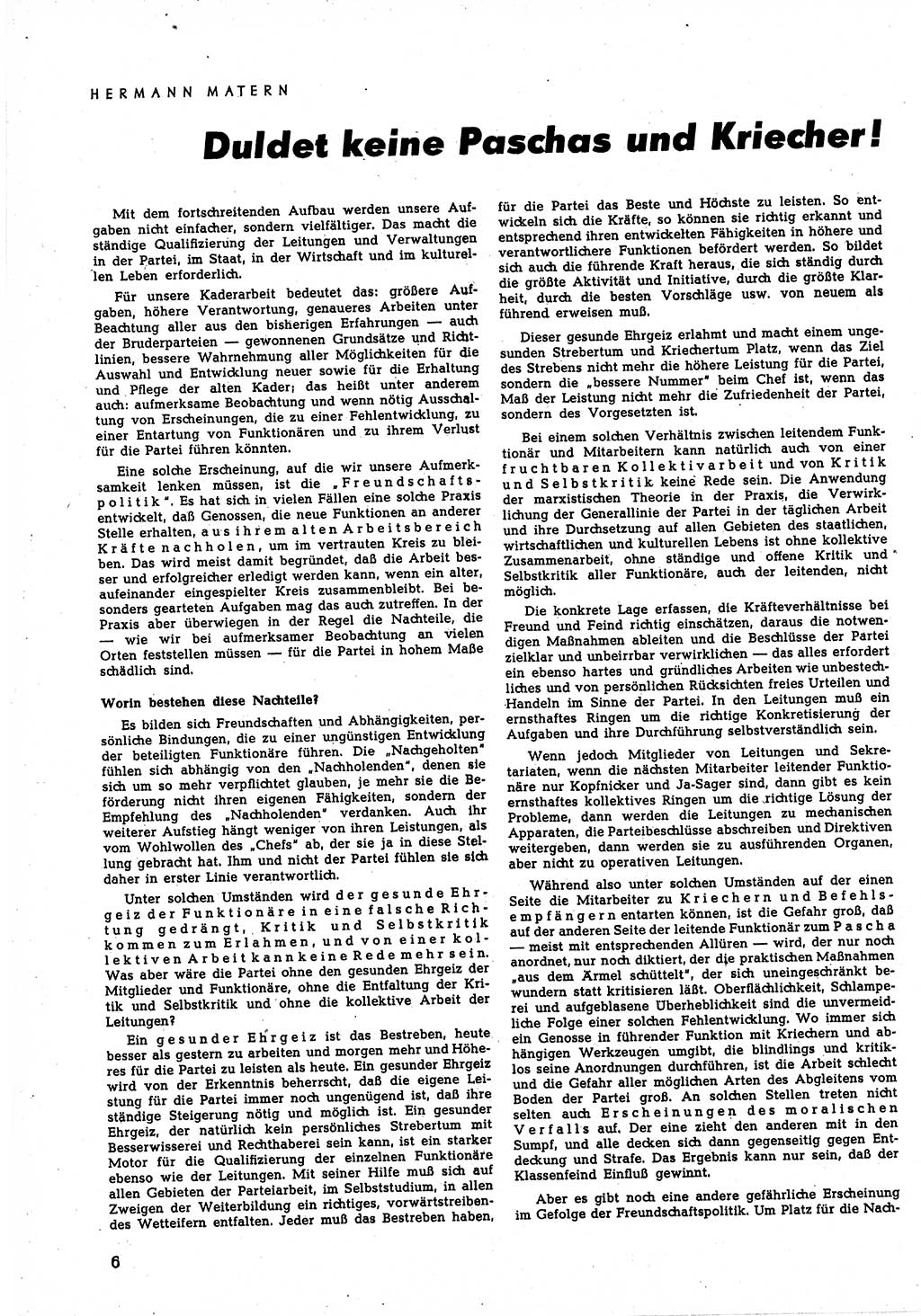 Neuer Weg (NW), Halbmonatsschrift für aktuelle Fragen der Arbeiterbewegung [Zentralkomitee (ZK) Sozialistische Einheitspartei Deutschlands (SED)], 5. Jahrgang [Deutsche Demokratische Republik (DDR)] 1950, Heft 8/6 (NW ZK SED DDR 1950, H. 8/6)