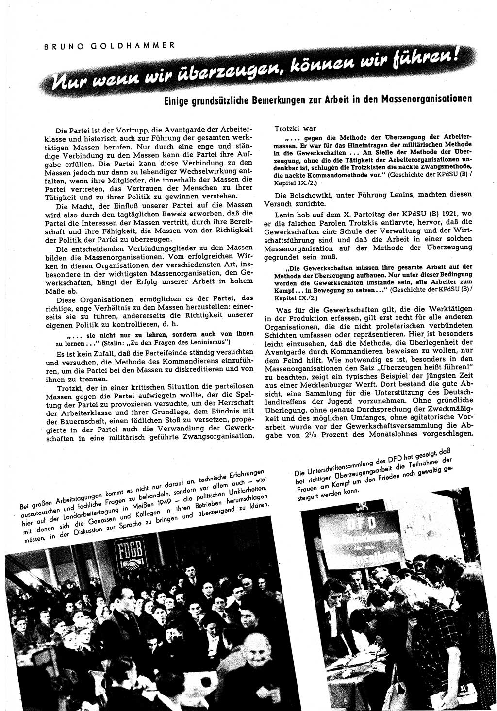 Neuer Weg (NW), Halbmonatsschrift für aktuelle Fragen der Arbeiterbewegung [Zentralkomitee (ZK) Sozialistische Einheitspartei Deutschlands (SED)], 5. Jahrgang [Deutsche Demokratische Republik (DDR)] 1950, Heft 8/8 (NW ZK SED DDR 1950, H. 8/8)