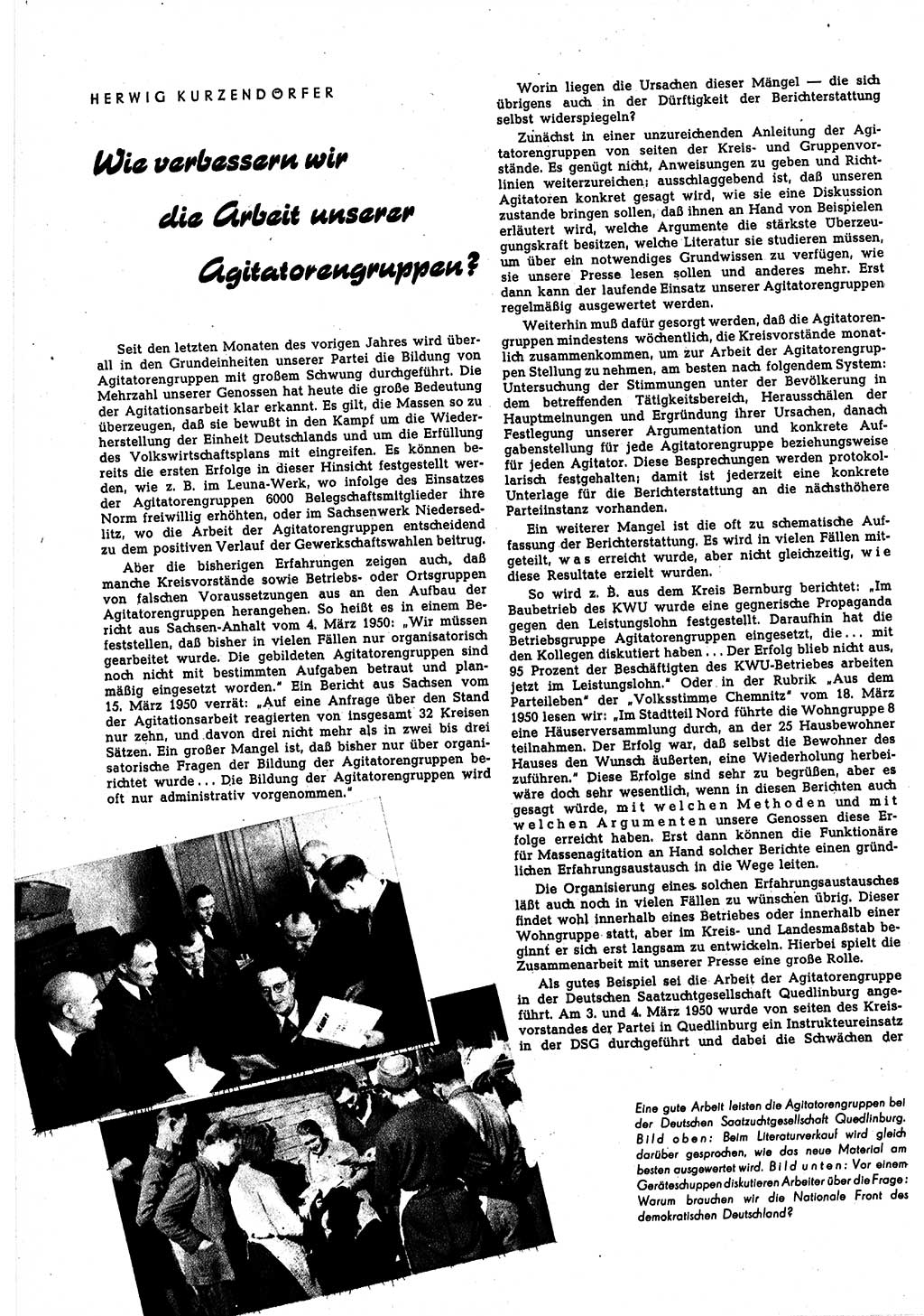 Neuer Weg (NW), Halbmonatsschrift für aktuelle Fragen der Arbeiterbewegung [Zentralkomitee (ZK) Sozialistische Einheitspartei Deutschlands (SED)], 5. Jahrgang [Deutsche Demokratische Republik (DDR)] 1950, Heft 8/30 (NW ZK SED DDR 1950, H. 8/30)