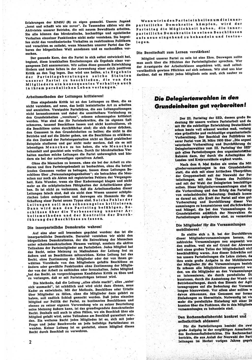 Neuer Weg (NW), Halbmonatsschrift für aktuelle Fragen der Arbeiterbewegung [Zentralkomitee (ZK) Sozialistische Einheitspartei Deutschlands (SED)], 5. Jahrgang [Deutsche Demokratische Republik (DDR)] 1950, Heft 9/2 (NW ZK SED DDR 1950, H. 9/2)