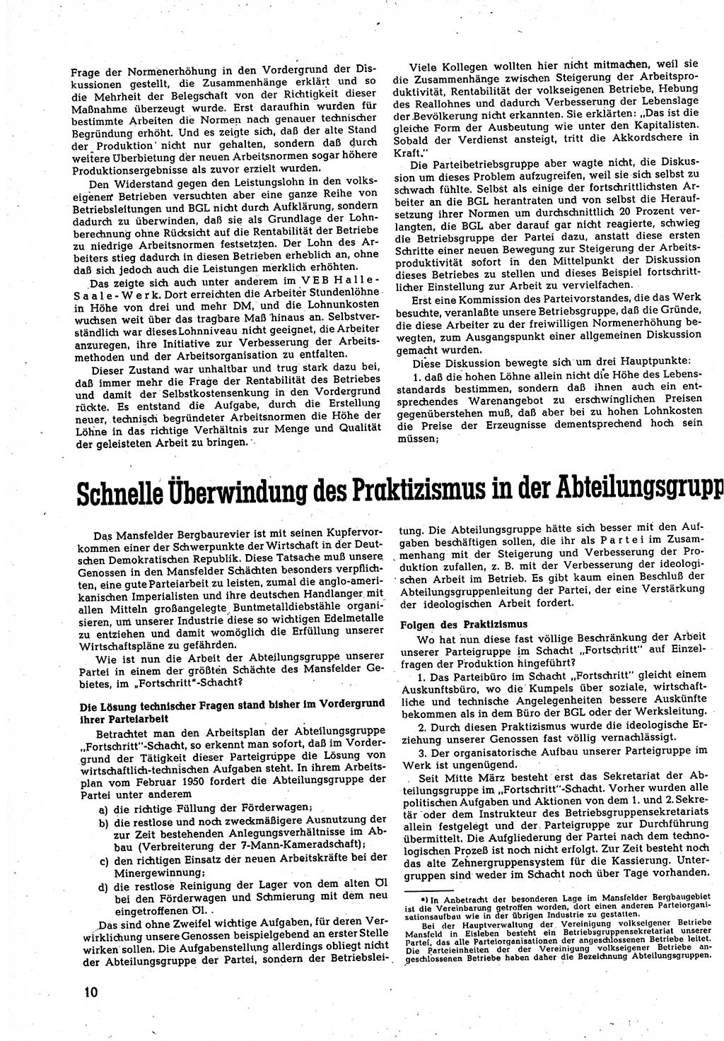 Neuer Weg (NW), Halbmonatsschrift für aktuelle Fragen der Arbeiterbewegung [Zentralkomitee (ZK) Sozialistische Einheitspartei Deutschlands (SED)], 5. Jahrgang [Deutsche Demokratische Republik (DDR)] 1950, Heft 9/10 (NW ZK SED DDR 1950, H. 9/10)