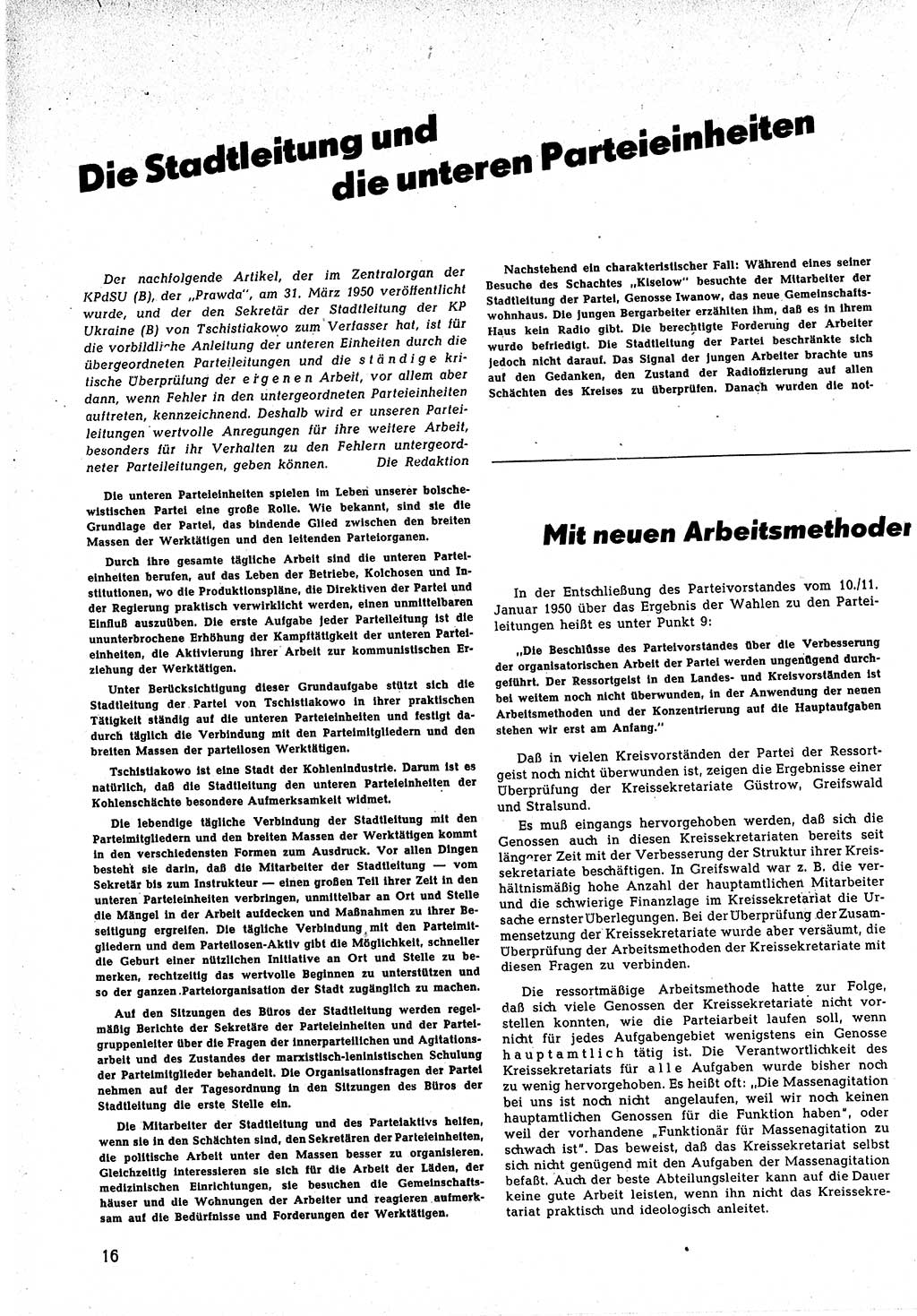 Neuer Weg (NW), Halbmonatsschrift für aktuelle Fragen der Arbeiterbewegung [Zentralkomitee (ZK) Sozialistische Einheitspartei Deutschlands (SED)], 5. Jahrgang [Deutsche Demokratische Republik (DDR)] 1950, Heft 9/16 (NW ZK SED DDR 1950, H. 9/16)