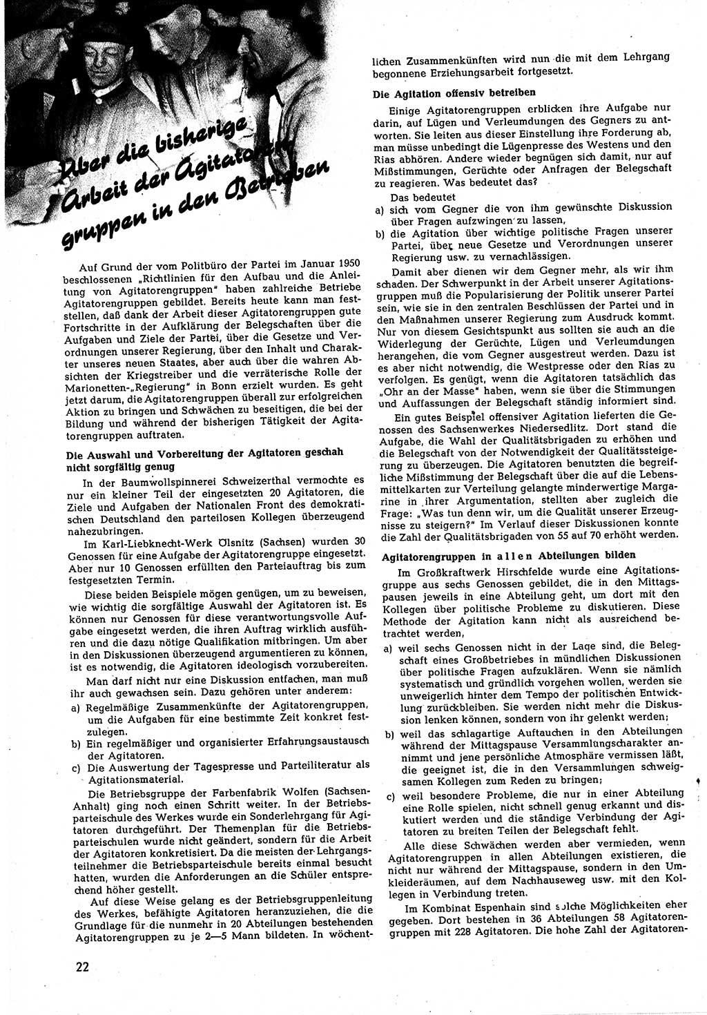 Neuer Weg (NW), Halbmonatsschrift für aktuelle Fragen der Arbeiterbewegung [Zentralkomitee (ZK) Sozialistische Einheitspartei Deutschlands (SED)], 5. Jahrgang [Deutsche Demokratische Republik (DDR)] 1950, Heft 9/22 (NW ZK SED DDR 1950, H. 9/22)