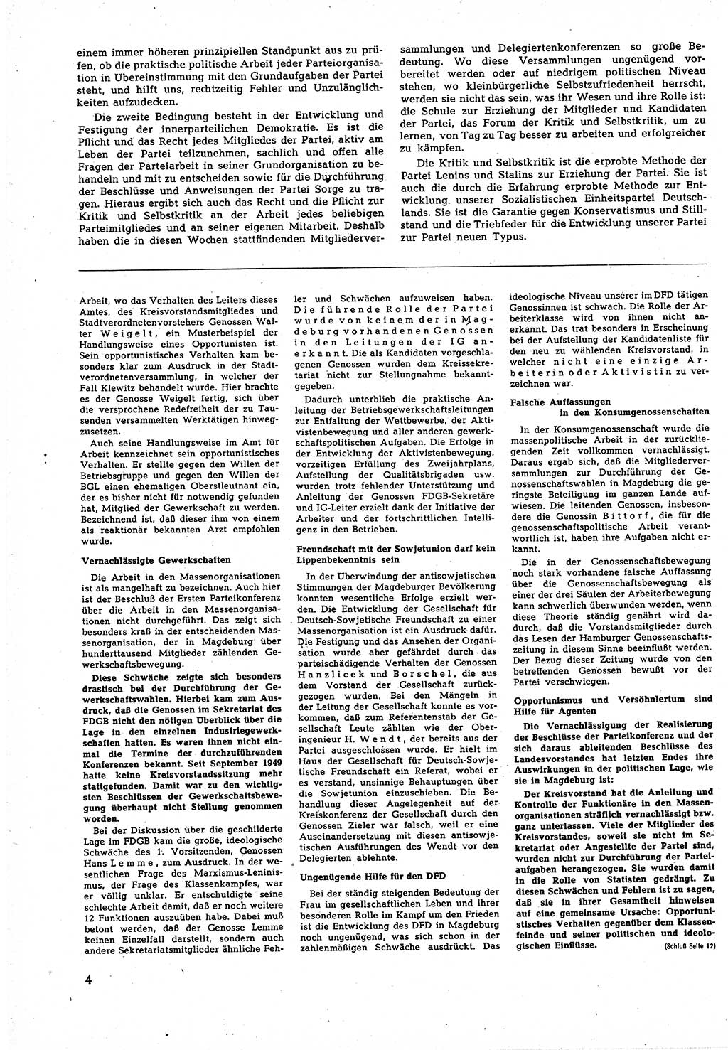 Neuer Weg (NW), Halbmonatsschrift für aktuelle Fragen der Arbeiterbewegung [Zentralkomitee (ZK) Sozialistische Einheitspartei Deutschlands (SED)], 5. Jahrgang [Deutsche Demokratische Republik (DDR)] 1950, Heft 10/4 (NW ZK SED DDR 1950, H. 10/4)
