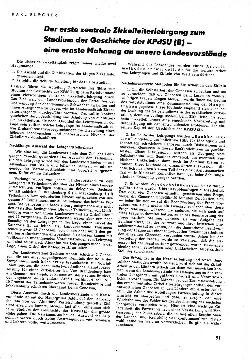 Neuer Weg (NW), Halbmonatsschrift für aktuelle Fragen der Arbeiterbewegung [Zentralkomitee (ZK) Sozialistische Einheitspartei Deutschlands (SED)], 5. Jahrgang [Deutsche Demokratische Republik (DDR)] 1950, Heft 10/31 (NW ZK SED DDR 1950, H. 10/31)