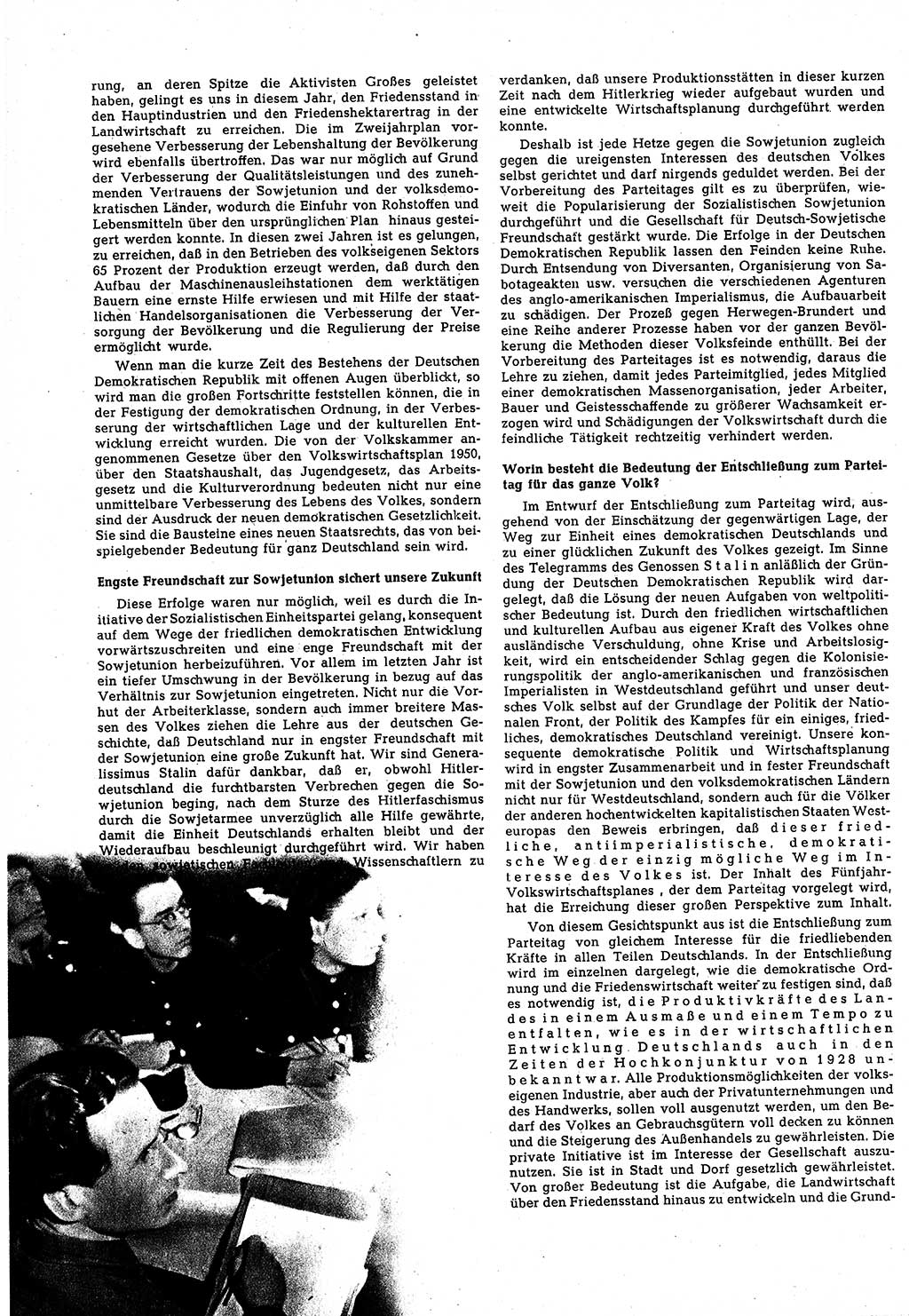 Neuer Weg (NW), Halbmonatsschrift für aktuelle Fragen der Arbeiterbewegung [Zentralkomitee (ZK) Sozialistische Einheitspartei Deutschlands (SED)], 5. Jahrgang [Deutsche Demokratische Republik (DDR)] 1950, Heft 11/2 (NW ZK SED DDR 1950, H. 11/2)