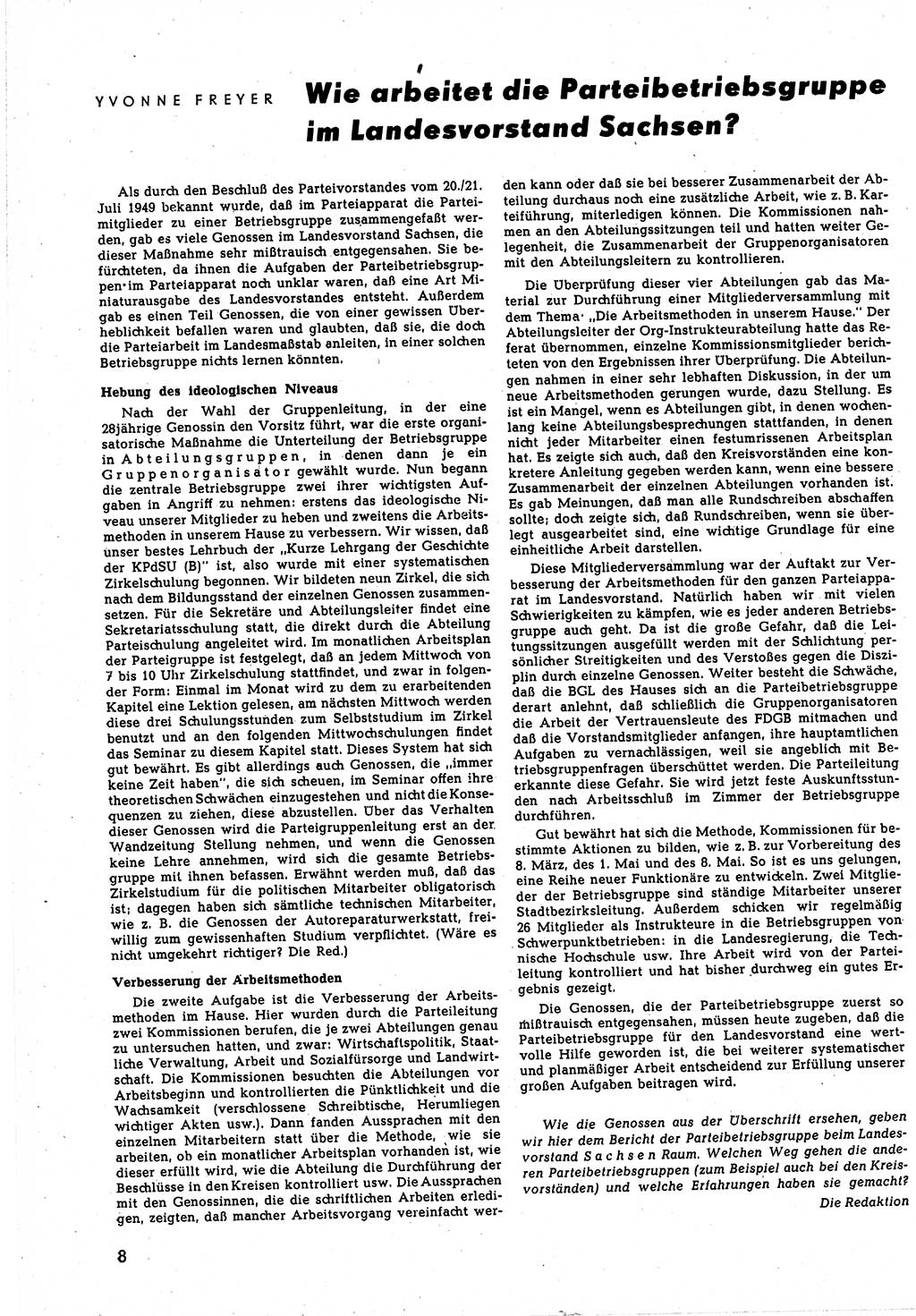 Neuer Weg (NW), Halbmonatsschrift für aktuelle Fragen der Arbeiterbewegung [Zentralkomitee (ZK) Sozialistische Einheitspartei Deutschlands (SED)], 5. Jahrgang [Deutsche Demokratische Republik (DDR)] 1950, Heft 11/8 (NW ZK SED DDR 1950, H. 11/8)