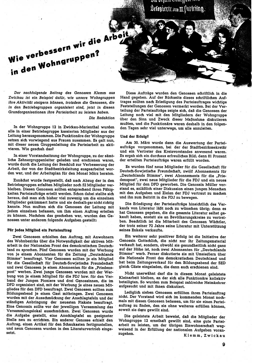 Neuer Weg (NW), Halbmonatsschrift für aktuelle Fragen der Arbeiterbewegung [Zentralkomitee (ZK) Sozialistische Einheitspartei Deutschlands (SED)], 5. Jahrgang [Deutsche Demokratische Republik (DDR)] 1950, Heft 11/9 (NW ZK SED DDR 1950, H. 11/9)