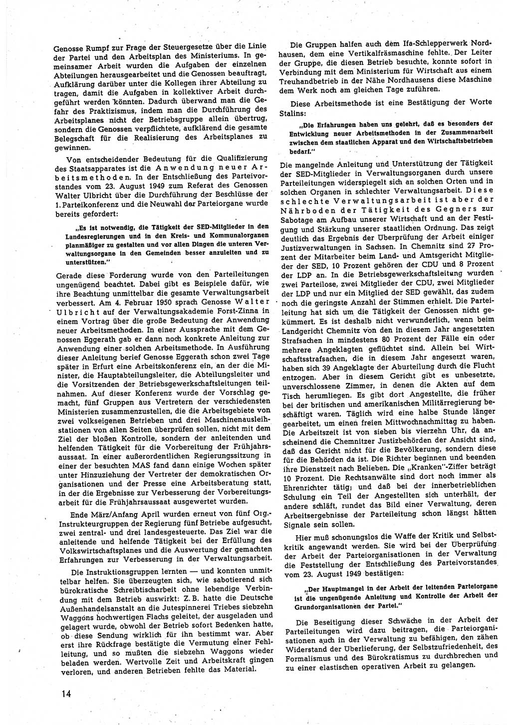 Neuer Weg (NW), Halbmonatsschrift für aktuelle Fragen der Arbeiterbewegung [Zentralkomitee (ZK) Sozialistische Einheitspartei Deutschlands (SED)], 5. Jahrgang [Deutsche Demokratische Republik (DDR)] 1950, Heft 11/14 (NW ZK SED DDR 1950, H. 11/14)