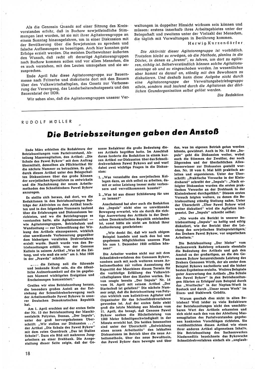 Neuer Weg (NW), Halbmonatsschrift für aktuelle Fragen der Arbeiterbewegung [Zentralkomitee (ZK) Sozialistische Einheitspartei Deutschlands (SED)], 5. Jahrgang [Deutsche Demokratische Republik (DDR)] 1950, Heft 11/18 (NW ZK SED DDR 1950, H. 11/18)