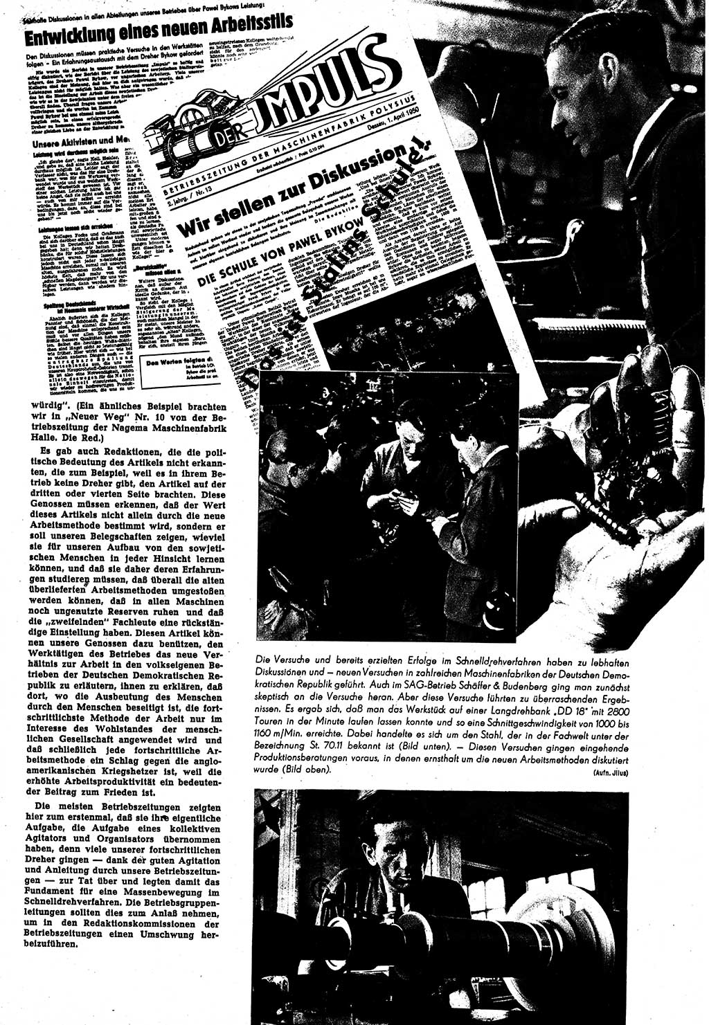 Neuer Weg (NW), Halbmonatsschrift für aktuelle Fragen der Arbeiterbewegung [Zentralkomitee (ZK) Sozialistische Einheitspartei Deutschlands (SED)], 5. Jahrgang [Deutsche Demokratische Republik (DDR)] 1950, Heft 11/19 (NW ZK SED DDR 1950, H. 11/19)