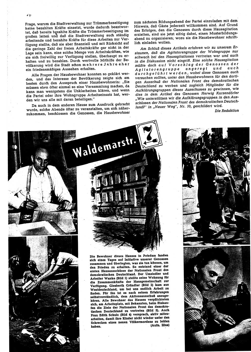 Neuer Weg (NW), Halbmonatsschrift für aktuelle Fragen der Arbeiterbewegung [Zentralkomitee (ZK) Sozialistische Einheitspartei Deutschlands (SED)], 5. Jahrgang [Deutsche Demokratische Republik (DDR)] 1950, Heft 11/24 (NW ZK SED DDR 1950, H. 11/24)