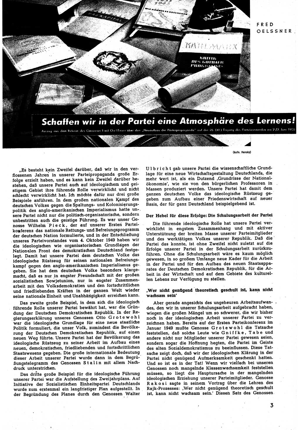 Neuer Weg (NW), Halbmonatsschrift für aktuelle Fragen der Arbeiterbewegung [Zentralkomitee (ZK) Sozialistische Einheitspartei Deutschlands (SED)], 5. Jahrgang [Deutsche Demokratische Republik (DDR)] 1950, Heft 12/3 (NW ZK SED DDR 1950, H. 12/3)
