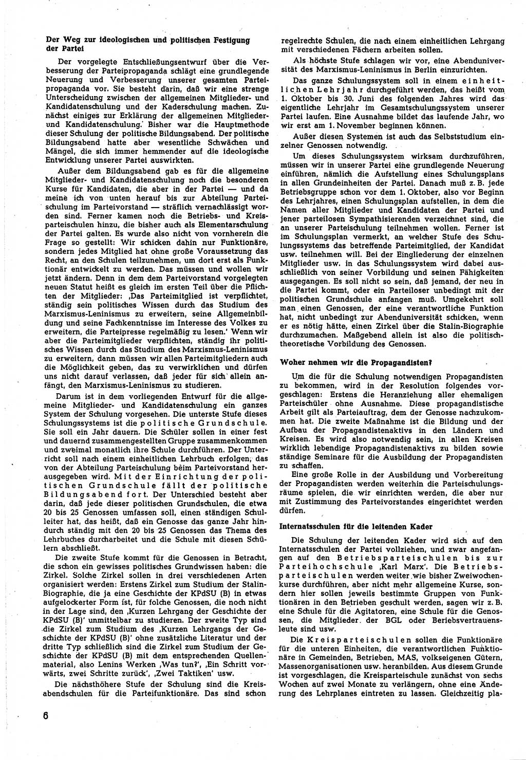 Neuer Weg (NW), Halbmonatsschrift für aktuelle Fragen der Arbeiterbewegung [Zentralkomitee (ZK) Sozialistische Einheitspartei Deutschlands (SED)], 5. Jahrgang [Deutsche Demokratische Republik (DDR)] 1950, Heft 12/6 (NW ZK SED DDR 1950, H. 12/6)