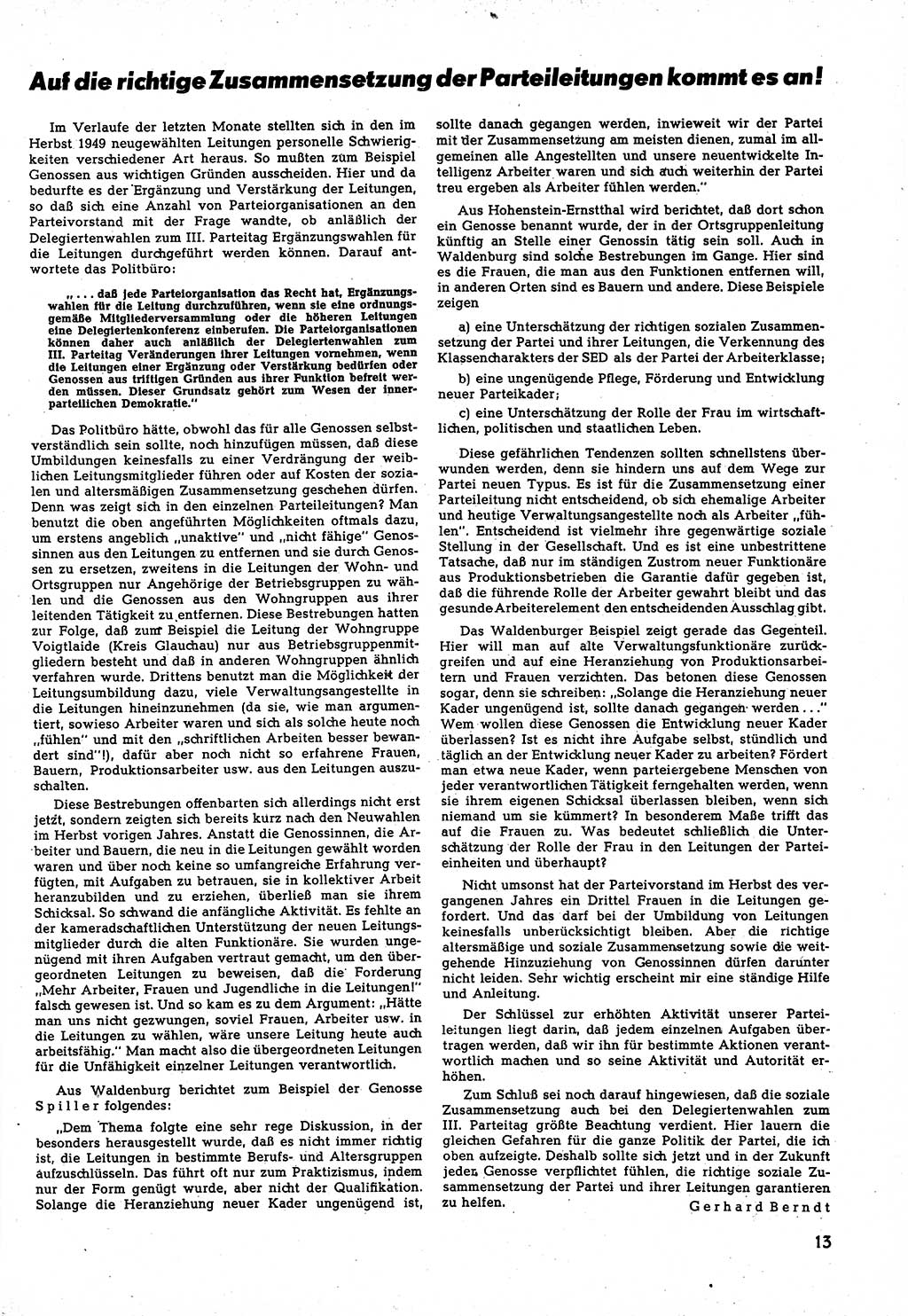 Neuer Weg (NW), Halbmonatsschrift für aktuelle Fragen der Arbeiterbewegung [Zentralkomitee (ZK) Sozialistische Einheitspartei Deutschlands (SED)], 5. Jahrgang [Deutsche Demokratische Republik (DDR)] 1950, Heft 12/13 (NW ZK SED DDR 1950, H. 12/13)