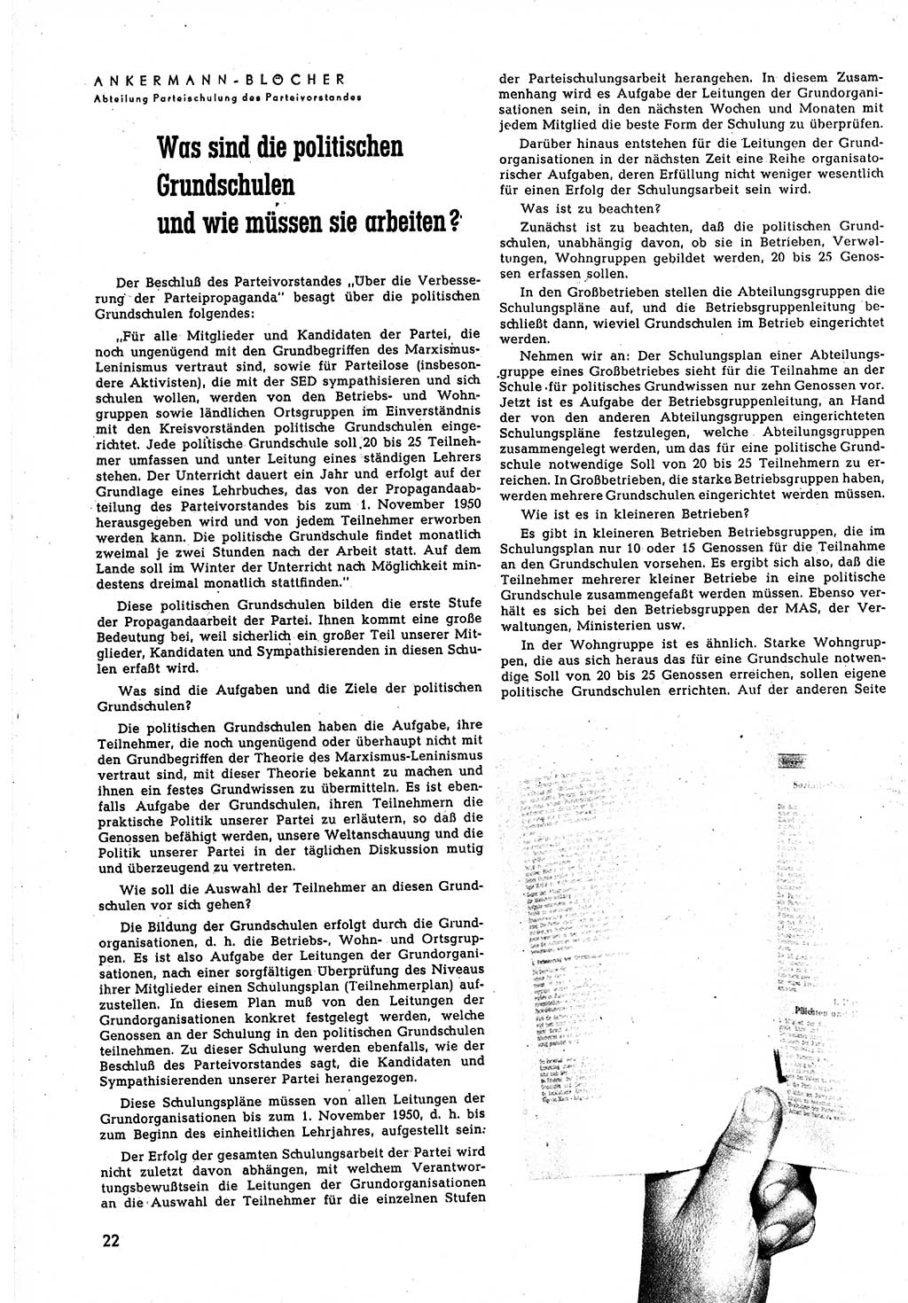 Neuer Weg (NW), Halbmonatsschrift für aktuelle Fragen der Arbeiterbewegung [Zentralkomitee (ZK) Sozialistische Einheitspartei Deutschlands (SED)], 5. Jahrgang [Deutsche Demokratische Republik (DDR)] 1950, Heft 12/22 (NW ZK SED DDR 1950, H. 12/22)