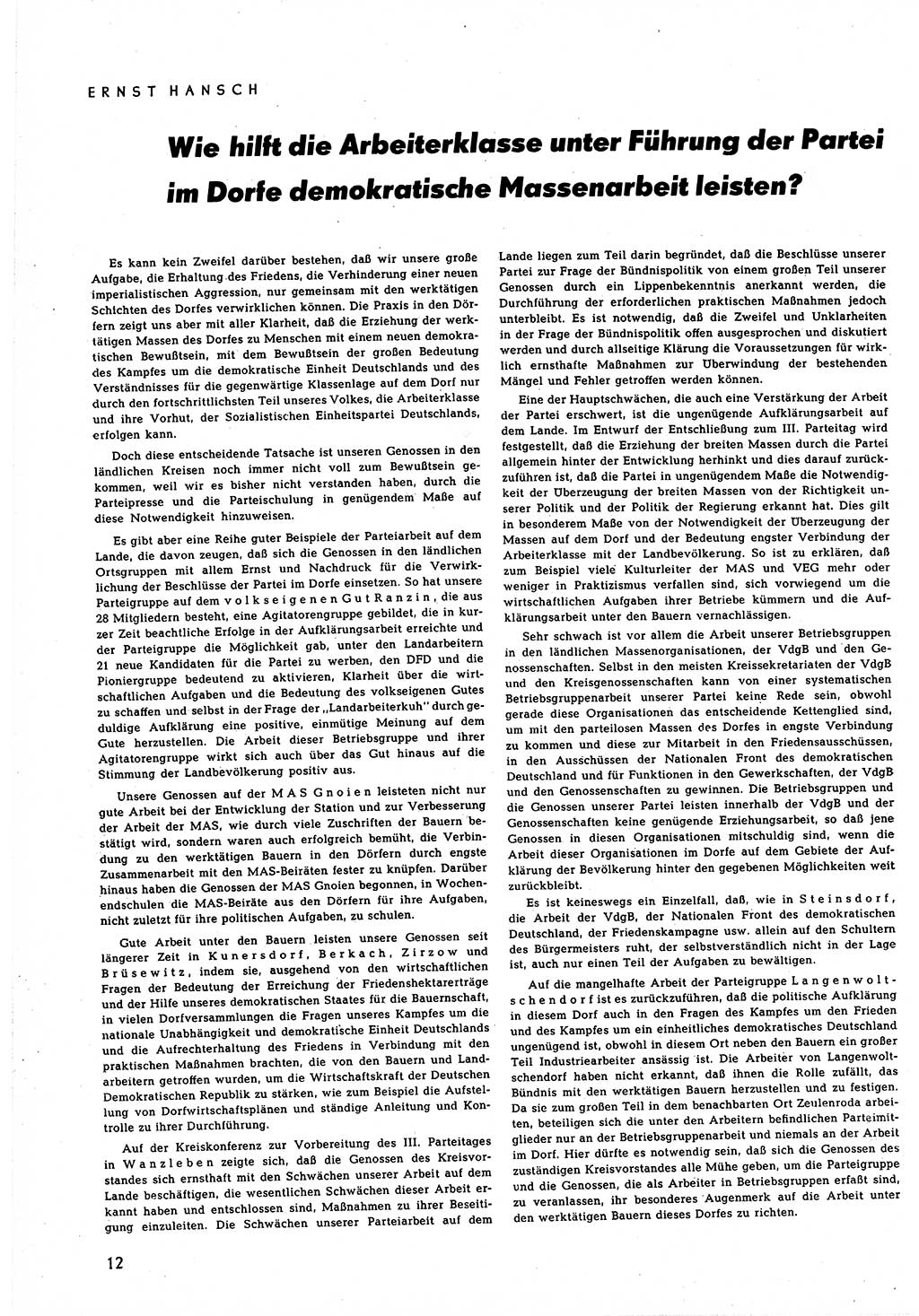 Neuer Weg (NW), Halbmonatsschrift für aktuelle Fragen der Arbeiterbewegung [Zentralkomitee (ZK) Sozialistische Einheitspartei Deutschlands (SED)], 5. Jahrgang [Deutsche Demokratische Republik (DDR)] 1950, Heft 13/12 (NW ZK SED DDR 1950, H. 13/12)