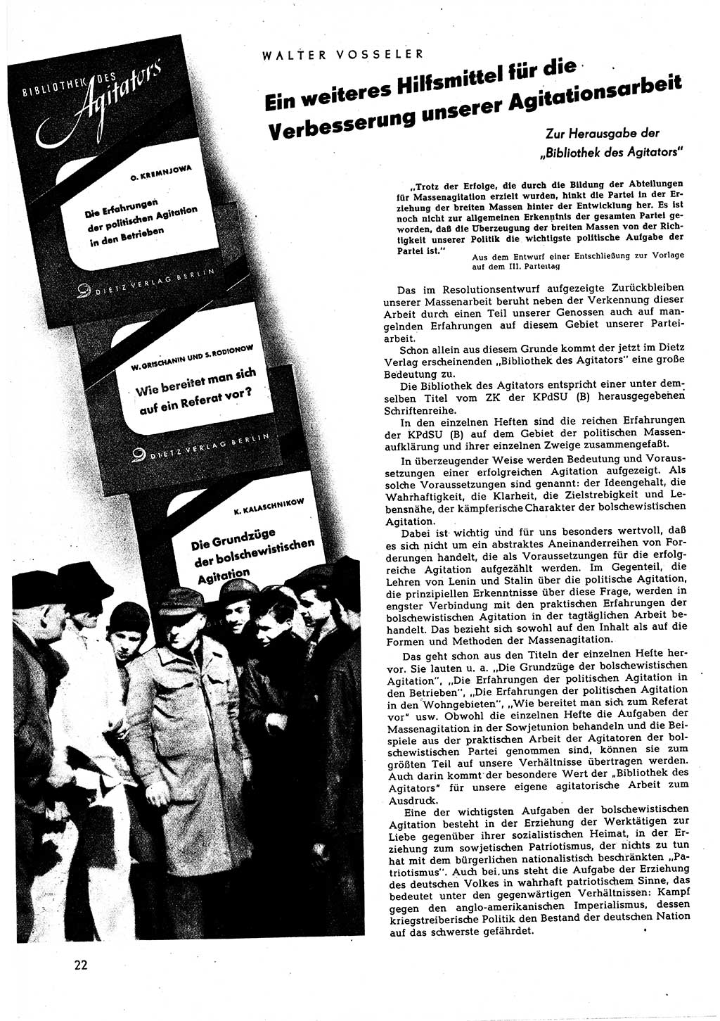 Neuer Weg (NW), Halbmonatsschrift für aktuelle Fragen der Arbeiterbewegung [Zentralkomitee (ZK) Sozialistische Einheitspartei Deutschlands (SED)], 5. Jahrgang [Deutsche Demokratische Republik (DDR)] 1950, Heft 13/22 (NW ZK SED DDR 1950, H. 13/22)