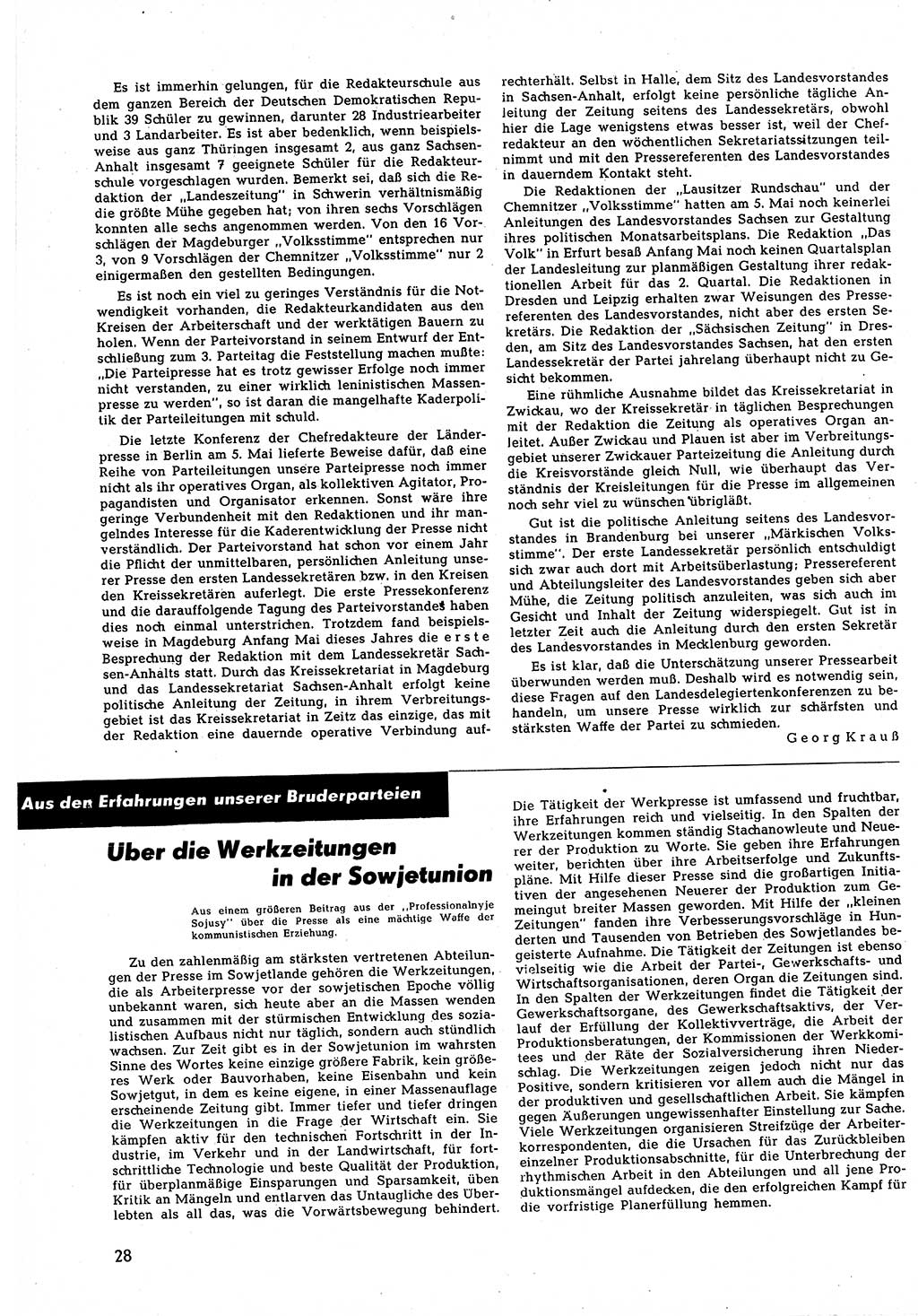 Neuer Weg (NW), Halbmonatsschrift für aktuelle Fragen der Arbeiterbewegung [Zentralkomitee (ZK) Sozialistische Einheitspartei Deutschlands (SED)], 5. Jahrgang [Deutsche Demokratische Republik (DDR)] 1950, Heft 13/28 (NW ZK SED DDR 1950, H. 13/28)