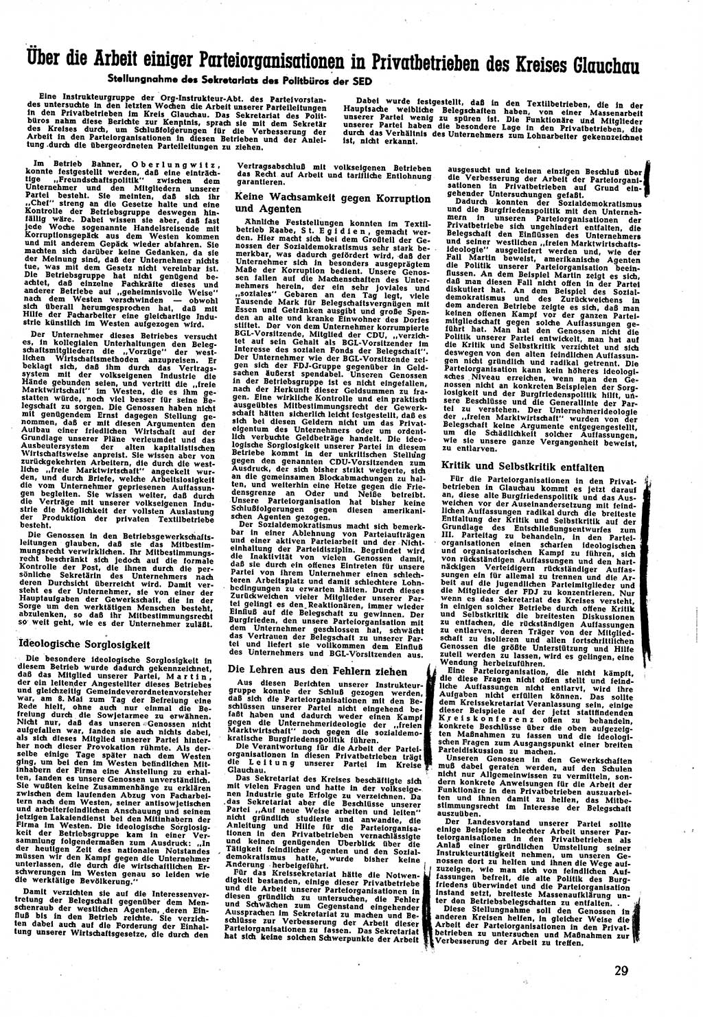 Neuer Weg (NW), Halbmonatsschrift für aktuelle Fragen der Arbeiterbewegung [Zentralkomitee (ZK) Sozialistische Einheitspartei Deutschlands (SED)], 5. Jahrgang [Deutsche Demokratische Republik (DDR)] 1950, Heft 13/29 (NW ZK SED DDR 1950, H. 13/29)