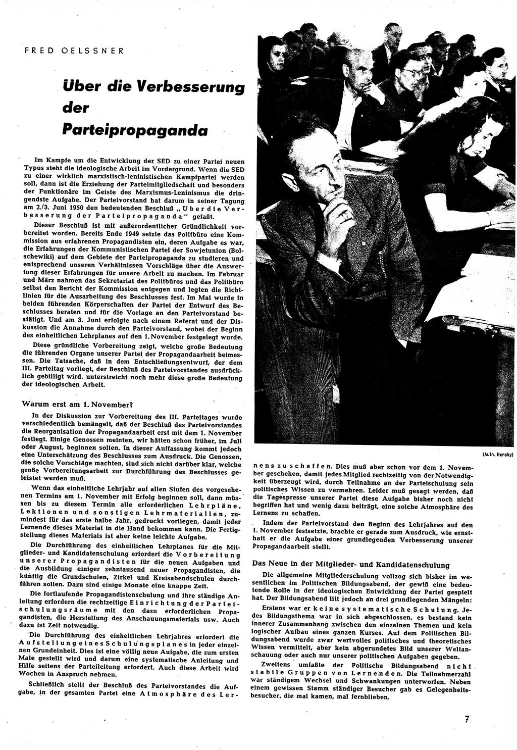 Neuer Weg (NW), Halbmonatsschrift für aktuelle Fragen der Arbeiterbewegung [Zentralkomitee (ZK) Sozialistische Einheitspartei Deutschlands (SED)], 5. Jahrgang [Deutsche Demokratische Republik (DDR)] 1950, Heft 14/7 (NW ZK SED DDR 1950, H. 14/7)