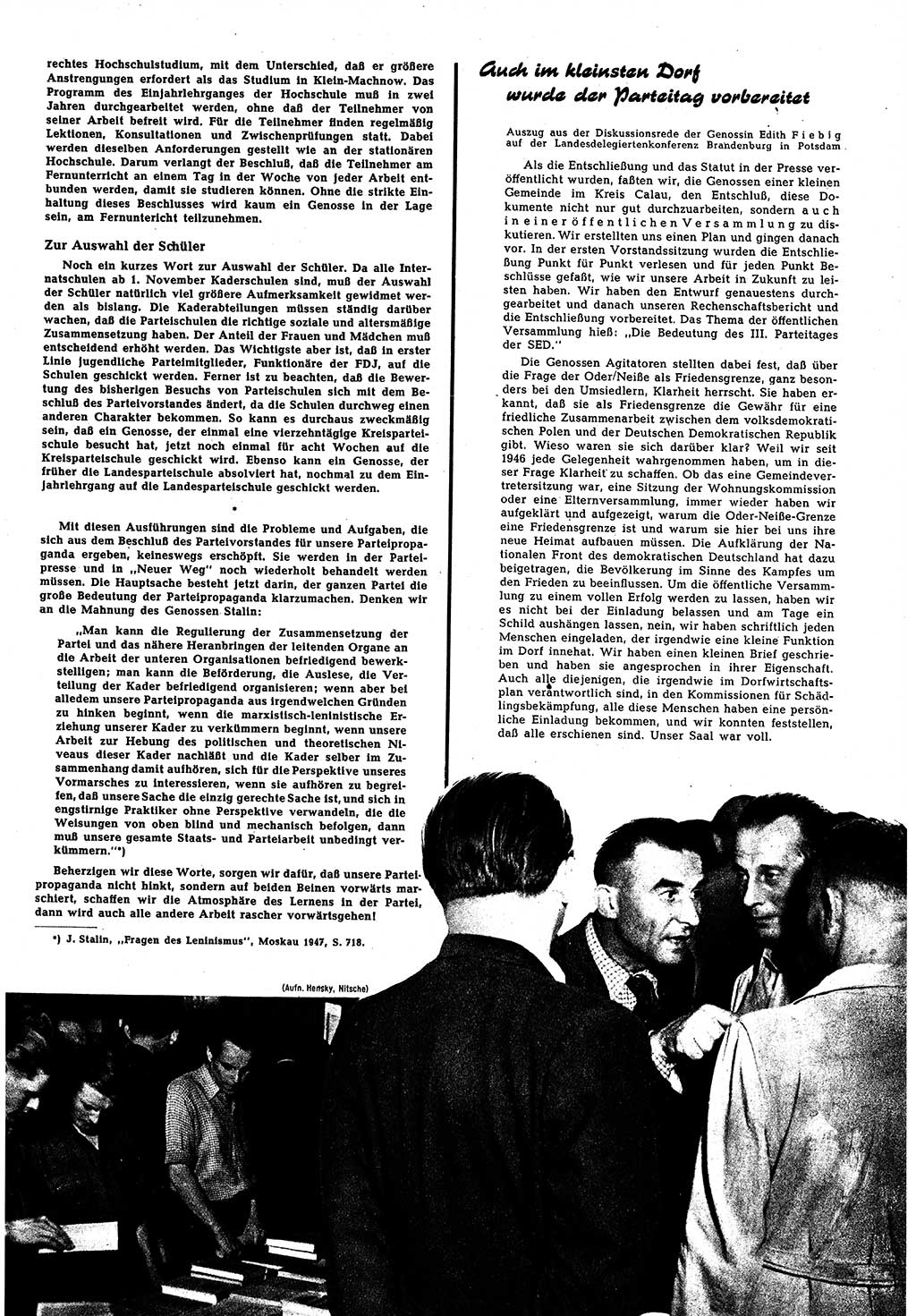 Neuer Weg (NW), Halbmonatsschrift für aktuelle Fragen der Arbeiterbewegung [Zentralkomitee (ZK) Sozialistische Einheitspartei Deutschlands (SED)], 5. Jahrgang [Deutsche Demokratische Republik (DDR)] 1950, Heft 14/9 (NW ZK SED DDR 1950, H. 14/9)