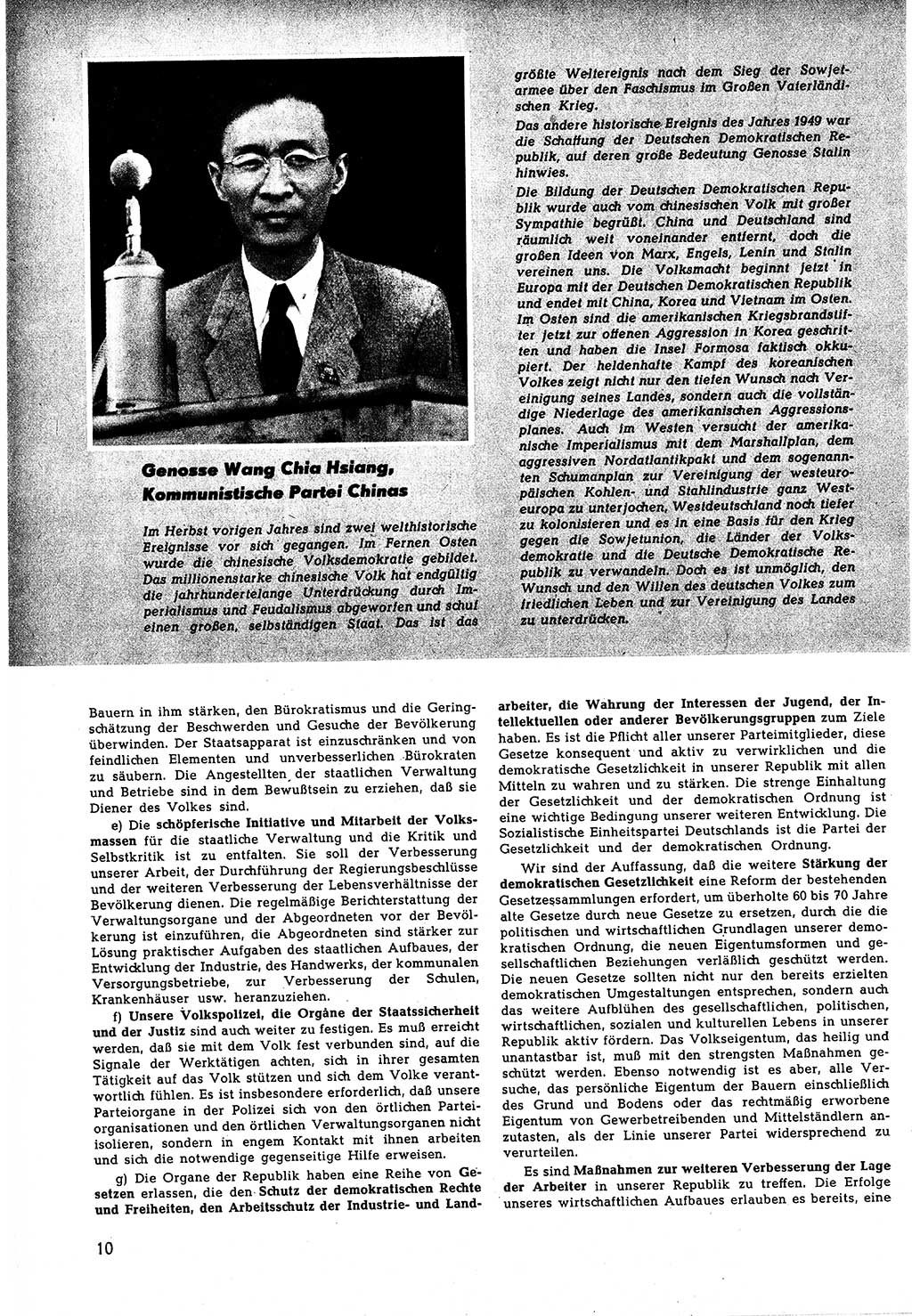 Neuer Weg (NW), Halbmonatsschrift für aktuelle Fragen der Arbeiterbewegung [Zentralkomitee (ZK) Sozialistische Einheitspartei Deutschlands (SED)], 5. Jahrgang [Deutsche Demokratische Republik (DDR)] 1950, Heft 15/10 (NW ZK SED DDR 1950, H. 15/10)