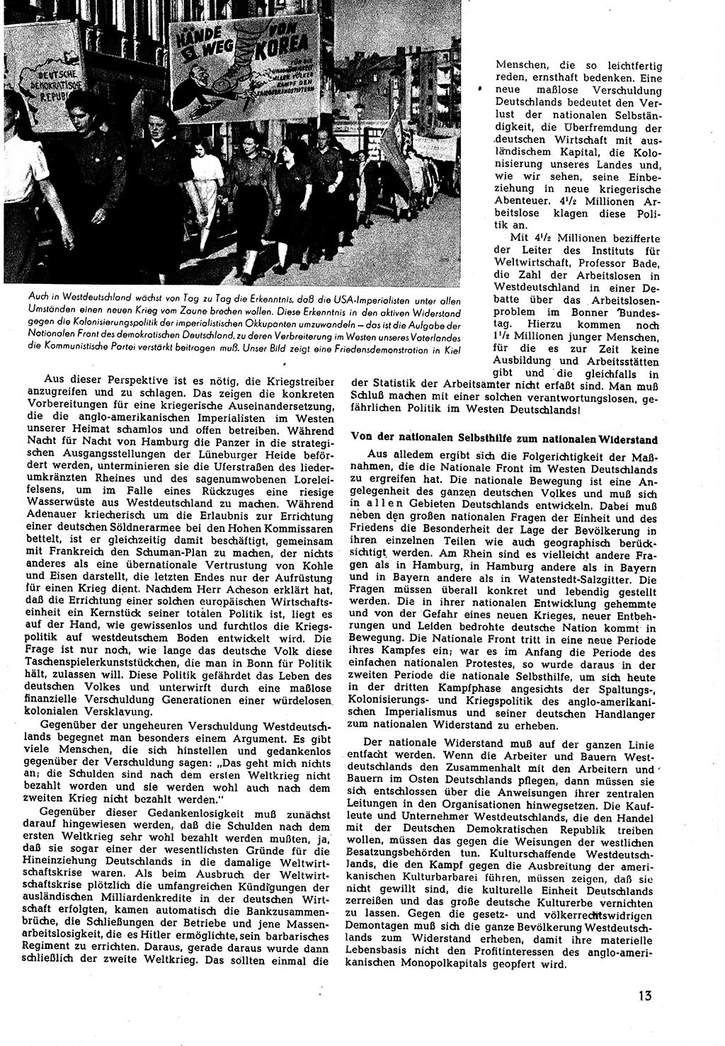 Neuer Weg (NW), Halbmonatsschrift für aktuelle Fragen der Arbeiterbewegung [Zentralkomitee (ZK) Sozialistische Einheitspartei Deutschlands (SED)], 5. Jahrgang [Deutsche Demokratische Republik (DDR)] 1950, Heft 15/13 (NW ZK SED DDR 1950, H. 15/13)