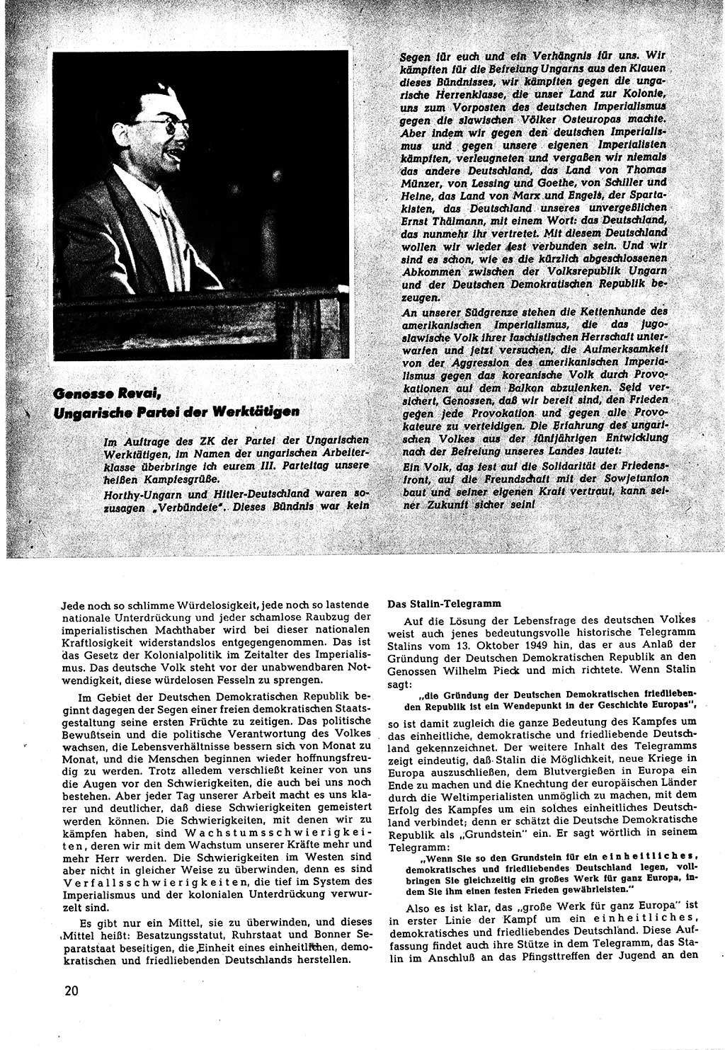 Neuer Weg (NW), Halbmonatsschrift für aktuelle Fragen der Arbeiterbewegung [Zentralkomitee (ZK) Sozialistische Einheitspartei Deutschlands (SED)], 5. Jahrgang [Deutsche Demokratische Republik (DDR)] 1950, Heft 15/20 (NW ZK SED DDR 1950, H. 15/20)
