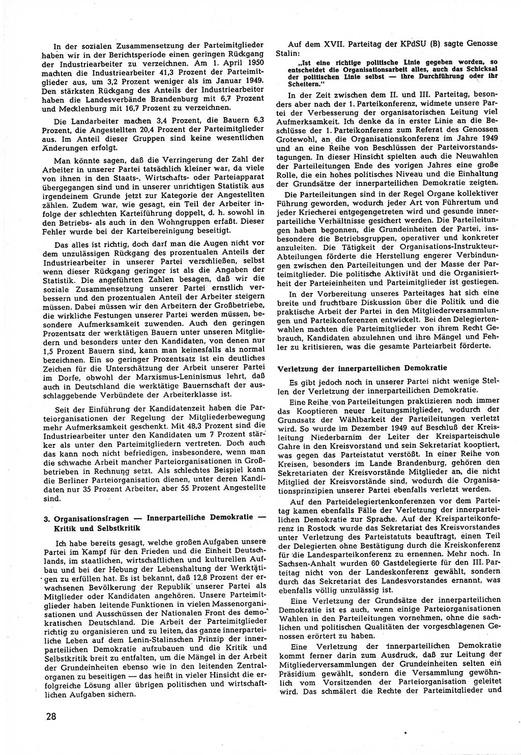 Neuer Weg (NW), Halbmonatsschrift für aktuelle Fragen der Arbeiterbewegung [Zentralkomitee (ZK) Sozialistische Einheitspartei Deutschlands (SED)], 5. Jahrgang [Deutsche Demokratische Republik (DDR)] 1950, Heft 15/28 (NW ZK SED DDR 1950, H. 15/28)