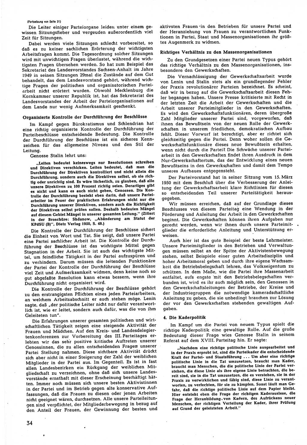 Neuer Weg (NW), Halbmonatsschrift für aktuelle Fragen der Arbeiterbewegung [Zentralkomitee (ZK) Sozialistische Einheitspartei Deutschlands (SED)], 5. Jahrgang [Deutsche Demokratische Republik (DDR)] 1950, Heft 15/34 (NW ZK SED DDR 1950, H. 15/34)