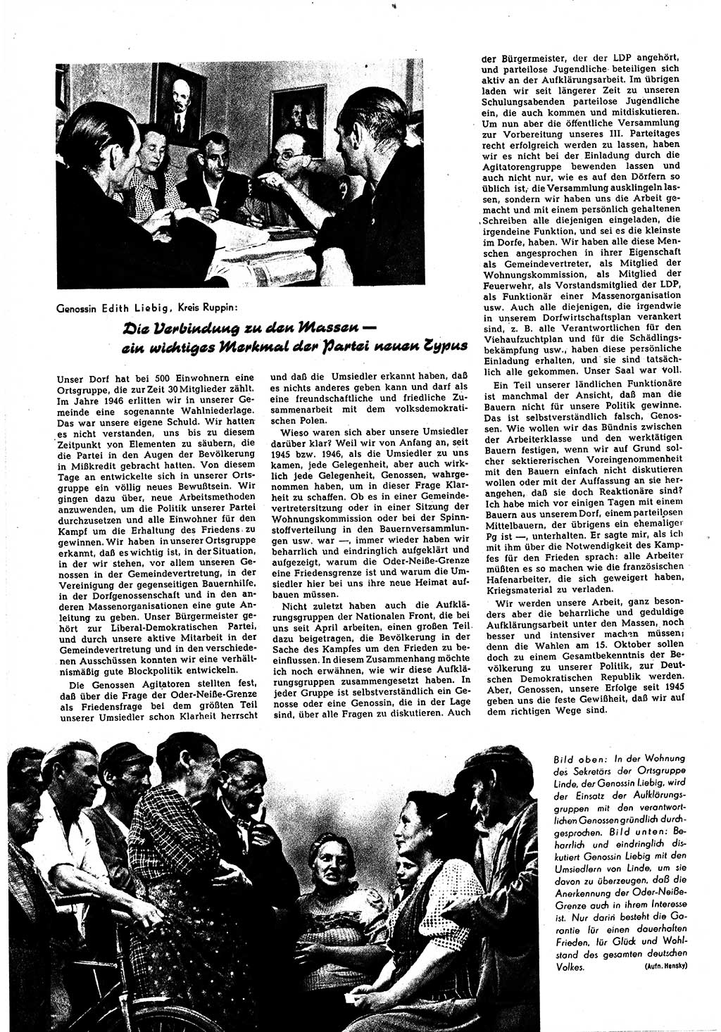 Neuer Weg (NW), Halbmonatsschrift für aktuelle Fragen der Arbeiterbewegung [Zentralkomitee (ZK) Sozialistische Einheitspartei Deutschlands (SED)], 5. Jahrgang [Deutsche Demokratische Republik (DDR)] 1950, Heft 15/44 (NW ZK SED DDR 1950, H. 15/44)