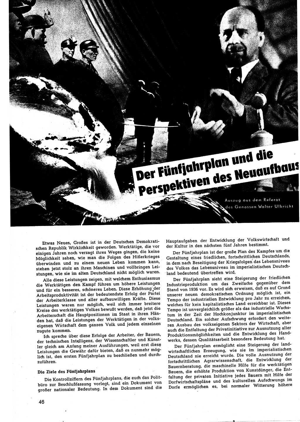 Neuer Weg (NW), Halbmonatsschrift für aktuelle Fragen der Arbeiterbewegung [Zentralkomitee (ZK) Sozialistische Einheitspartei Deutschlands (SED)], 5. Jahrgang [Deutsche Demokratische Republik (DDR)] 1950, Heft 15/46 (NW ZK SED DDR 1950, H. 15/46)