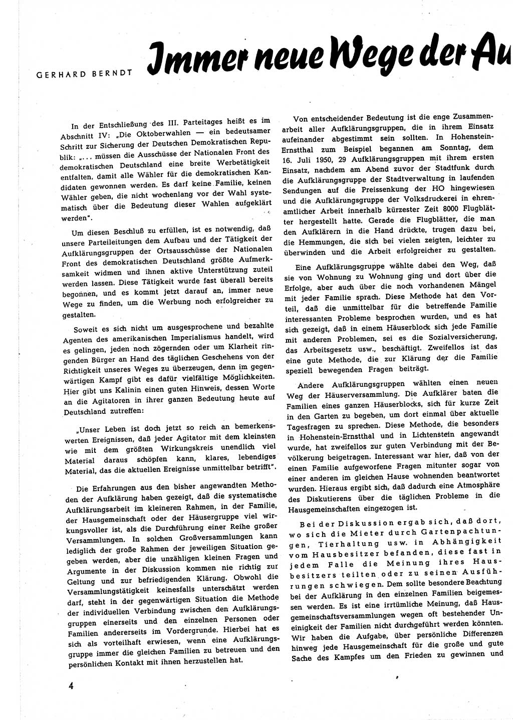 Neuer Weg (NW), Halbmonatsschrift für aktuelle Fragen der Arbeiterbewegung [Zentralkomitee (ZK) Sozialistische Einheitspartei Deutschlands (SED)], 5. Jahrgang [Deutsche Demokratische Republik (DDR)] 1950, Heft 17/4 (NW ZK SED DDR 1950, H. 17/4)