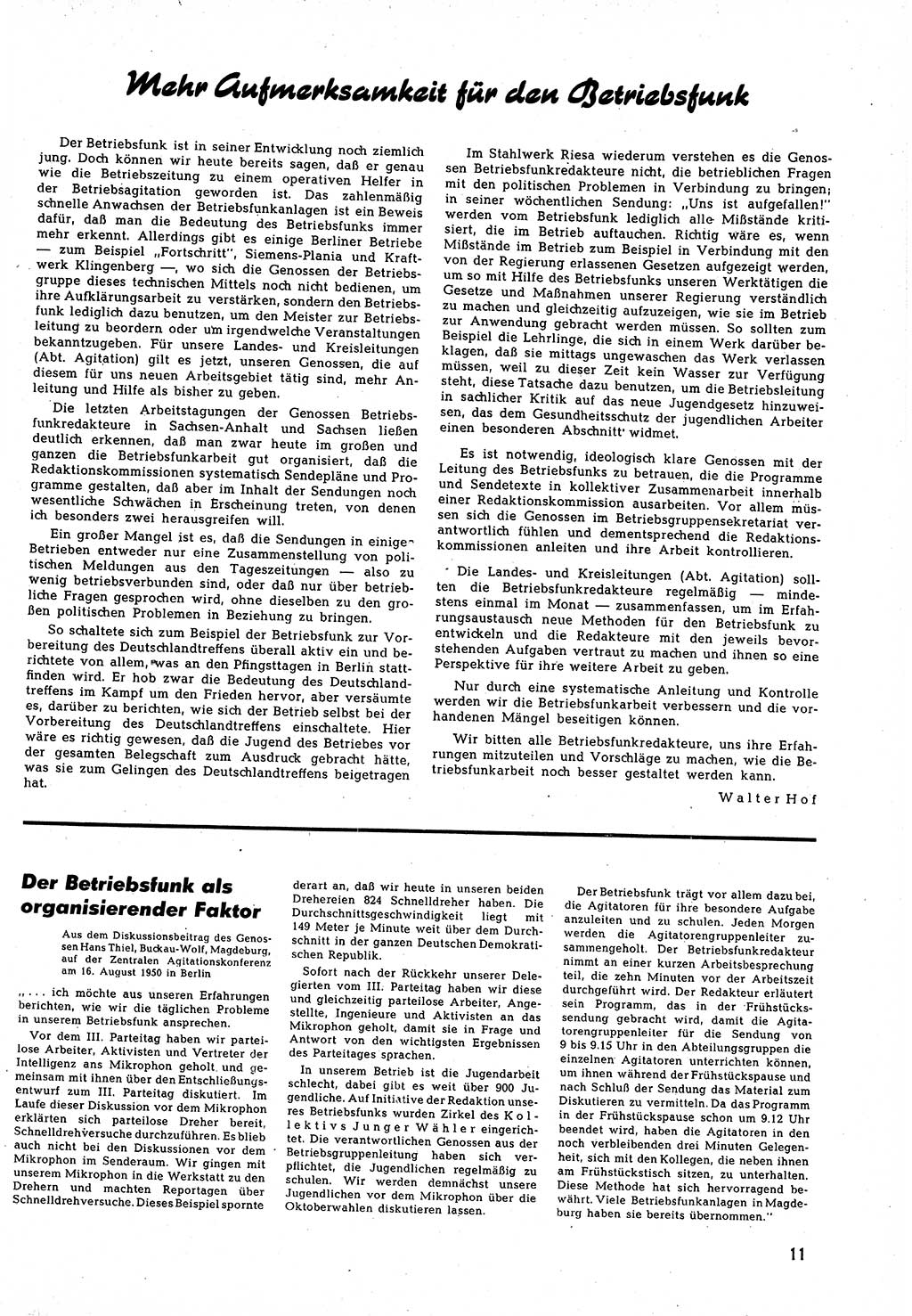 Neuer Weg (NW), Halbmonatsschrift für aktuelle Fragen der Arbeiterbewegung [Zentralkomitee (ZK) Sozialistische Einheitspartei Deutschlands (SED)], 5. Jahrgang [Deutsche Demokratische Republik (DDR)] 1950, Heft 17/11 (NW ZK SED DDR 1950, H. 17/11)
