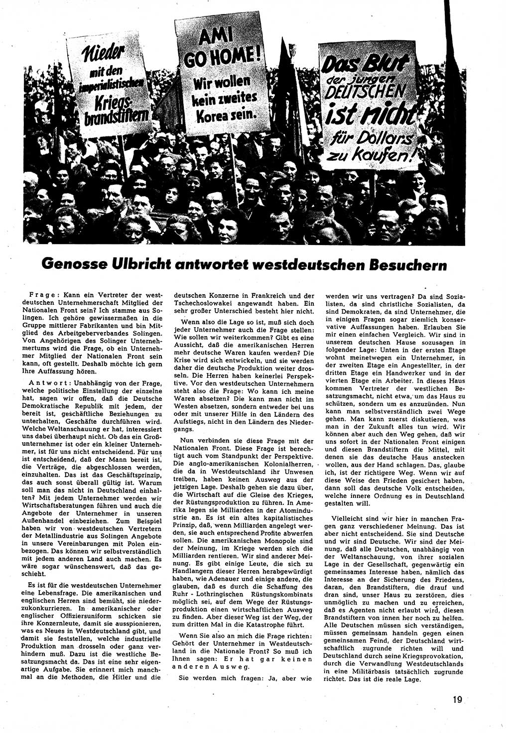 Neuer Weg (NW), Halbmonatsschrift für aktuelle Fragen der Arbeiterbewegung [Zentralkomitee (ZK) Sozialistische Einheitspartei Deutschlands (SED)], 5. Jahrgang [Deutsche Demokratische Republik (DDR)] 1950, Heft 17/19 (NW ZK SED DDR 1950, H. 17/19)
