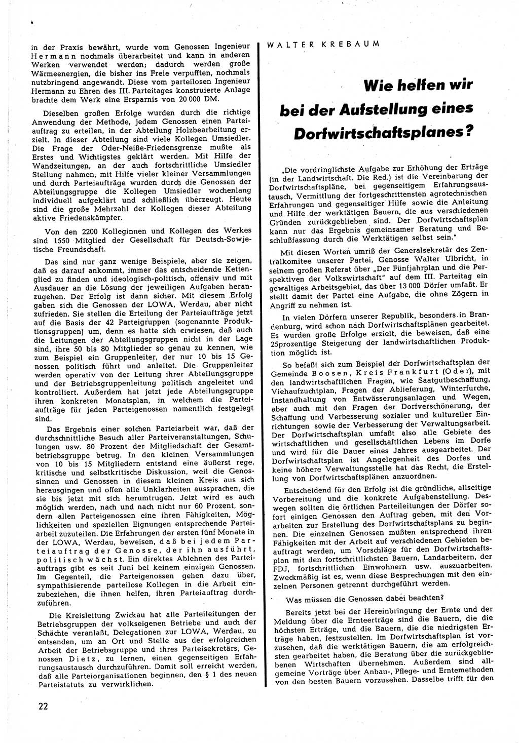 Neuer Weg (NW), Halbmonatsschrift für aktuelle Fragen der Arbeiterbewegung [Zentralkomitee (ZK) Sozialistische Einheitspartei Deutschlands (SED)], 5. Jahrgang [Deutsche Demokratische Republik (DDR)] 1950, Heft 17/22 (NW ZK SED DDR 1950, H. 17/22)