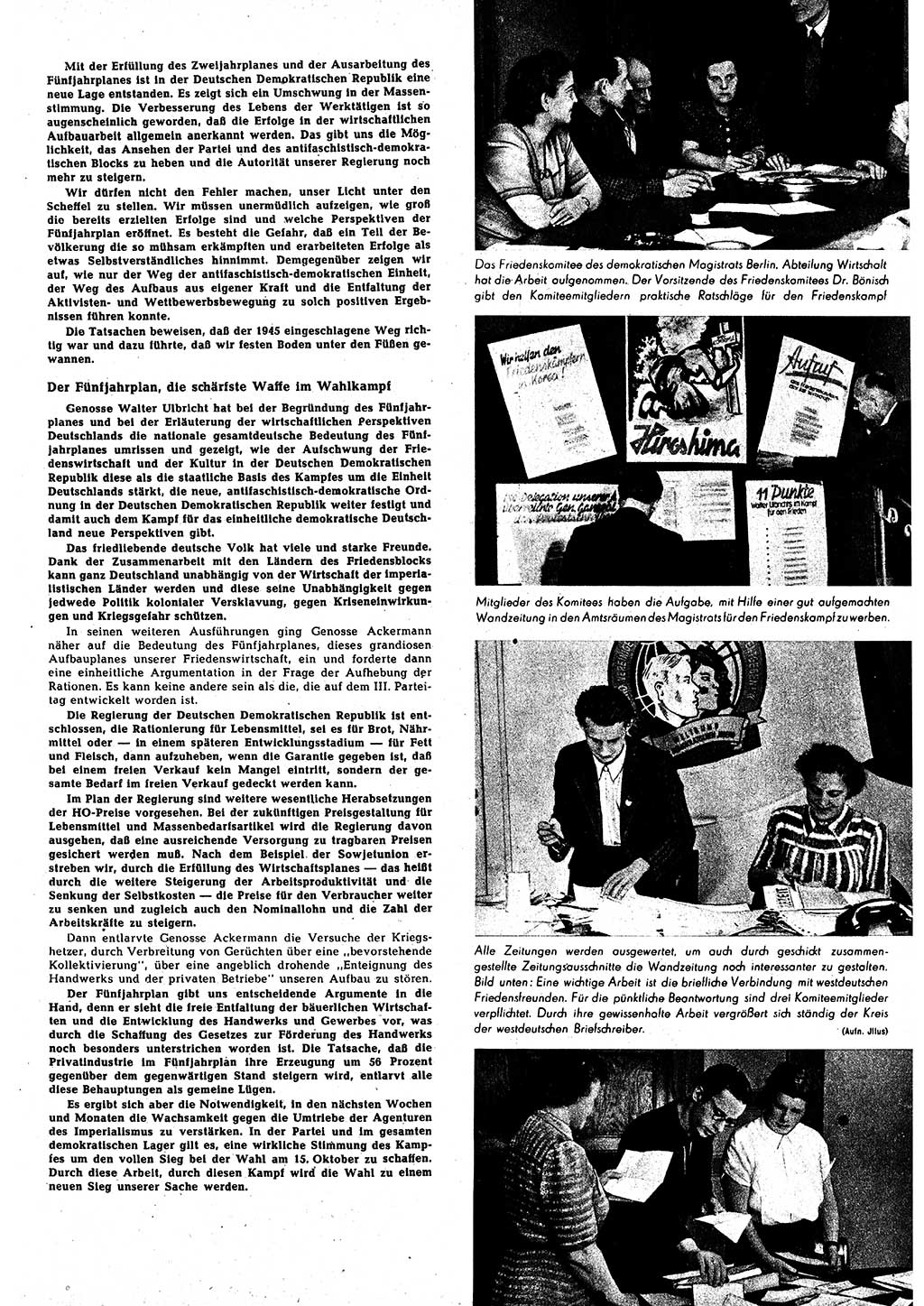 Neuer Weg (NW), Halbmonatsschrift für aktuelle Fragen der Arbeiterbewegung [Zentralkomitee (ZK) Sozialistische Einheitspartei Deutschlands (SED)], 5. Jahrgang [Deutsche Demokratische Republik (DDR)] 1950, Heft 18/3 (NW ZK SED DDR 1950, H. 18/3)