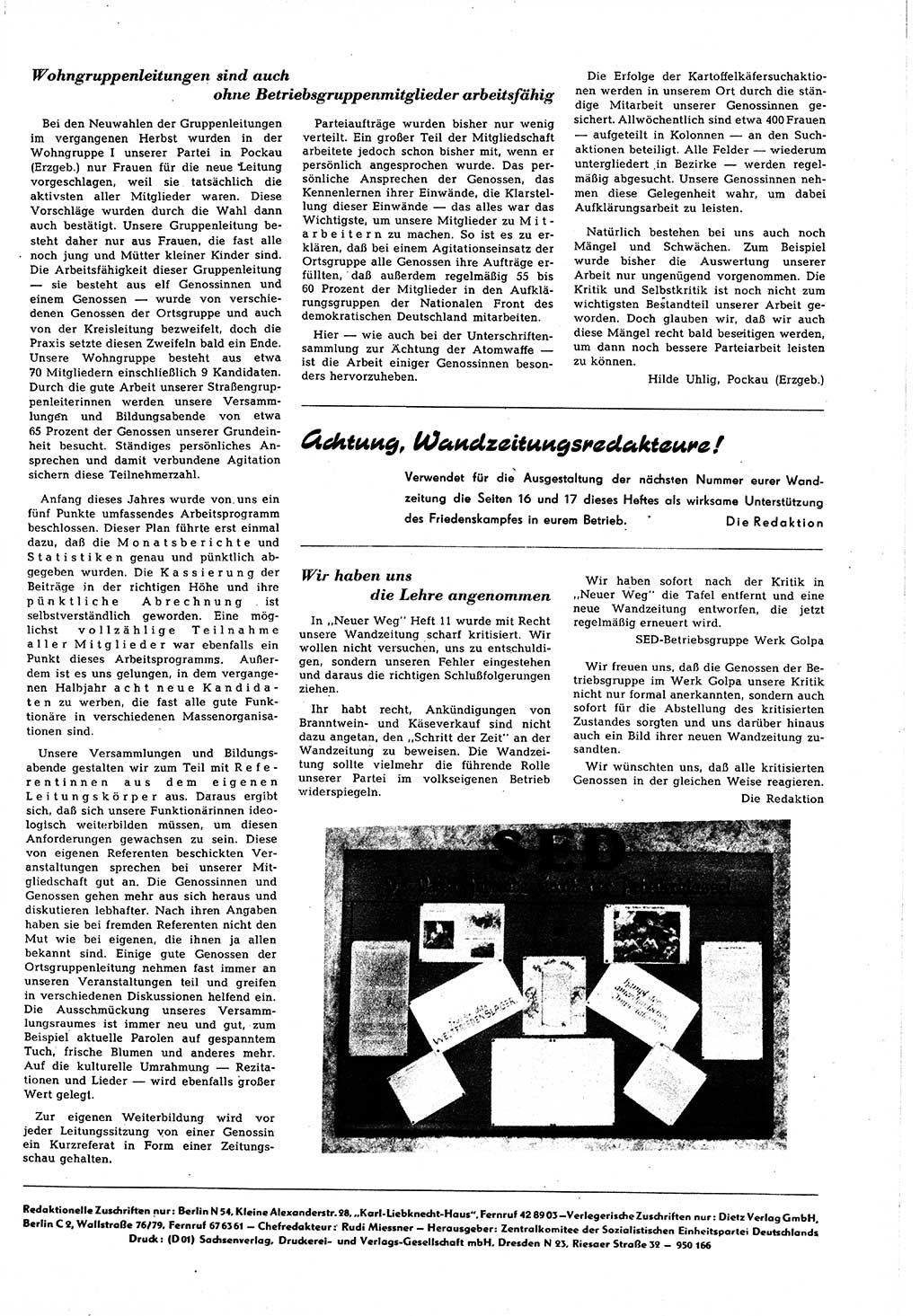 Neuer Weg (NW), Halbmonatsschrift für aktuelle Fragen der Arbeiterbewegung [Zentralkomitee (ZK) Sozialistische Einheitspartei Deutschlands (SED)], 5. Jahrgang [Deutsche Demokratische Republik (DDR)] 1950, Heft 18/33 (NW ZK SED DDR 1950, H. 18/33)
