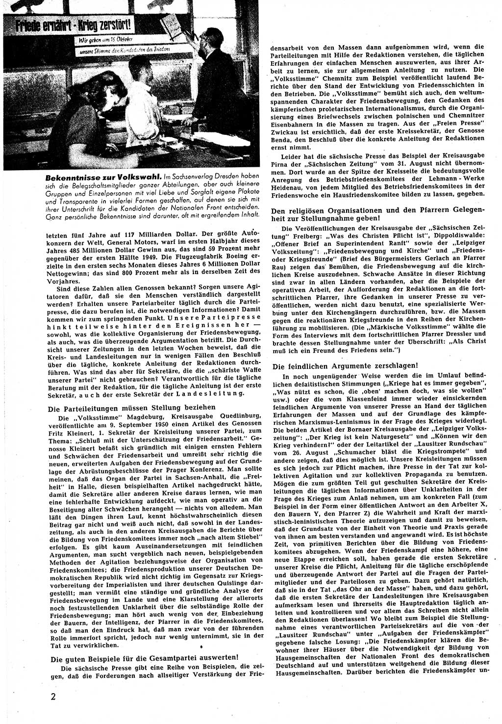 Neuer Weg (NW), Halbmonatsschrift für aktuelle Fragen der Arbeiterbewegung [Zentralkomitee (ZK) Sozialistische Einheitspartei Deutschlands (SED)], 5. Jahrgang [Deutsche Demokratische Republik (DDR)] 1950, Heft 19/2 (NW ZK SED DDR 1950, H. 19/2)