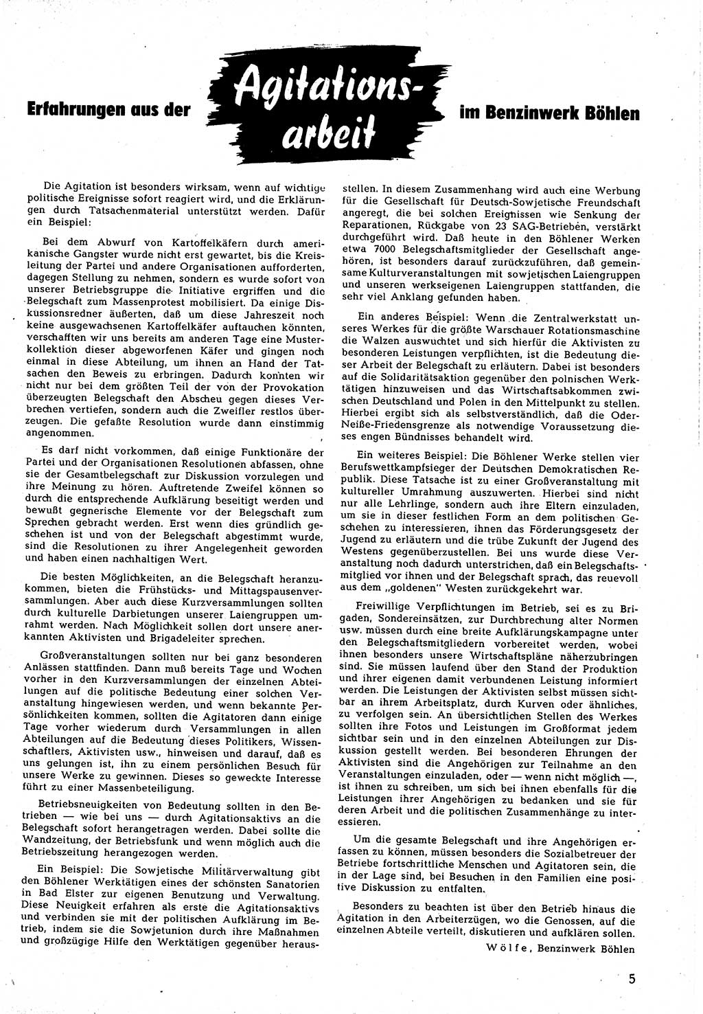 Neuer Weg (NW), Halbmonatsschrift für aktuelle Fragen der Arbeiterbewegung [Zentralkomitee (ZK) Sozialistische Einheitspartei Deutschlands (SED)], 5. Jahrgang [Deutsche Demokratische Republik (DDR)] 1950, Heft 19/5 (NW ZK SED DDR 1950, H. 19/5)